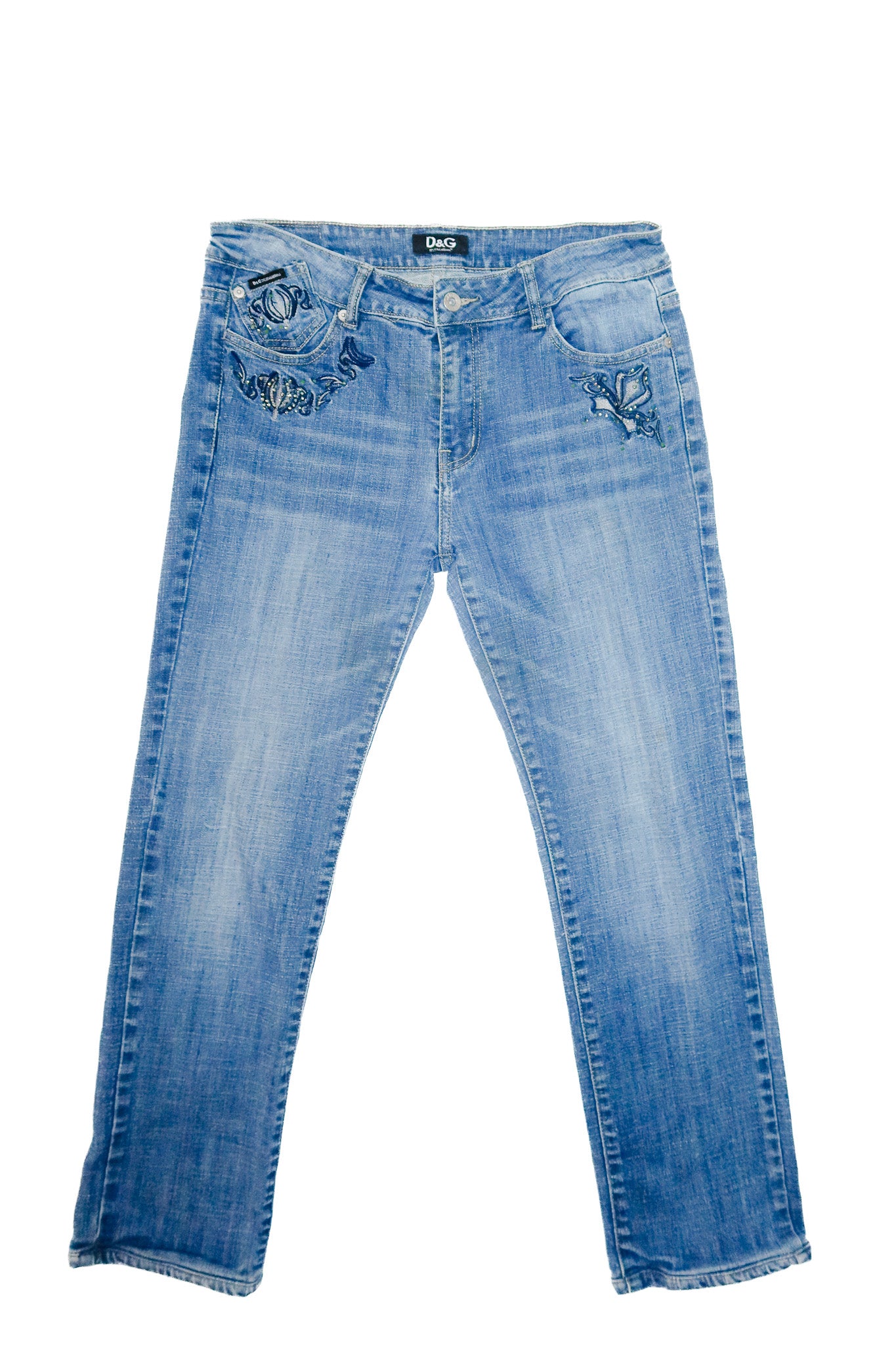 dolce & gabbana low-rise jeans blue denim.