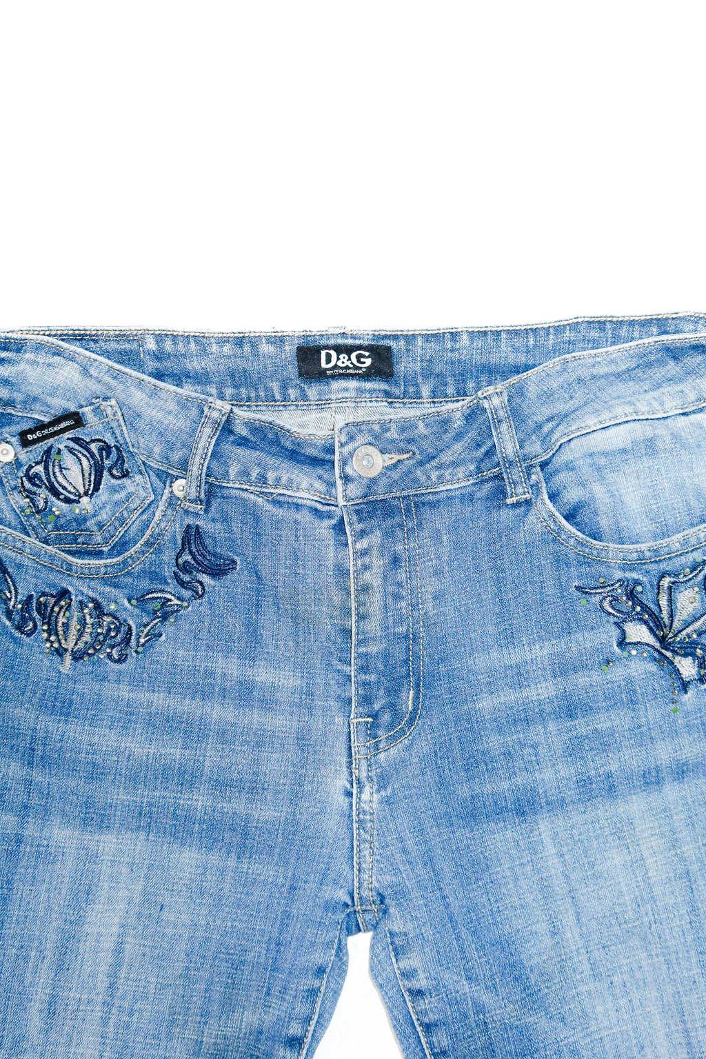 dolce & gabbana low-rise jeans blue denim.