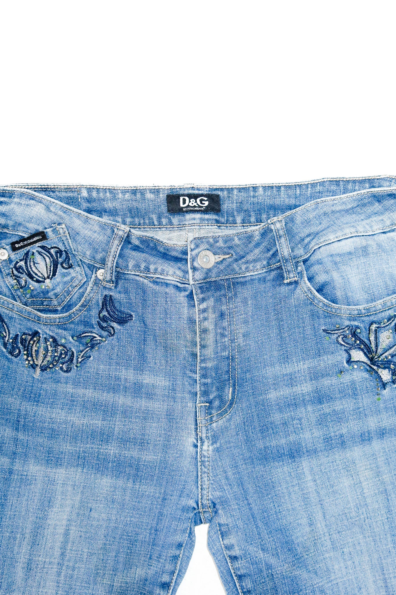 dolce & gabbana low-rise jeans blue denim.