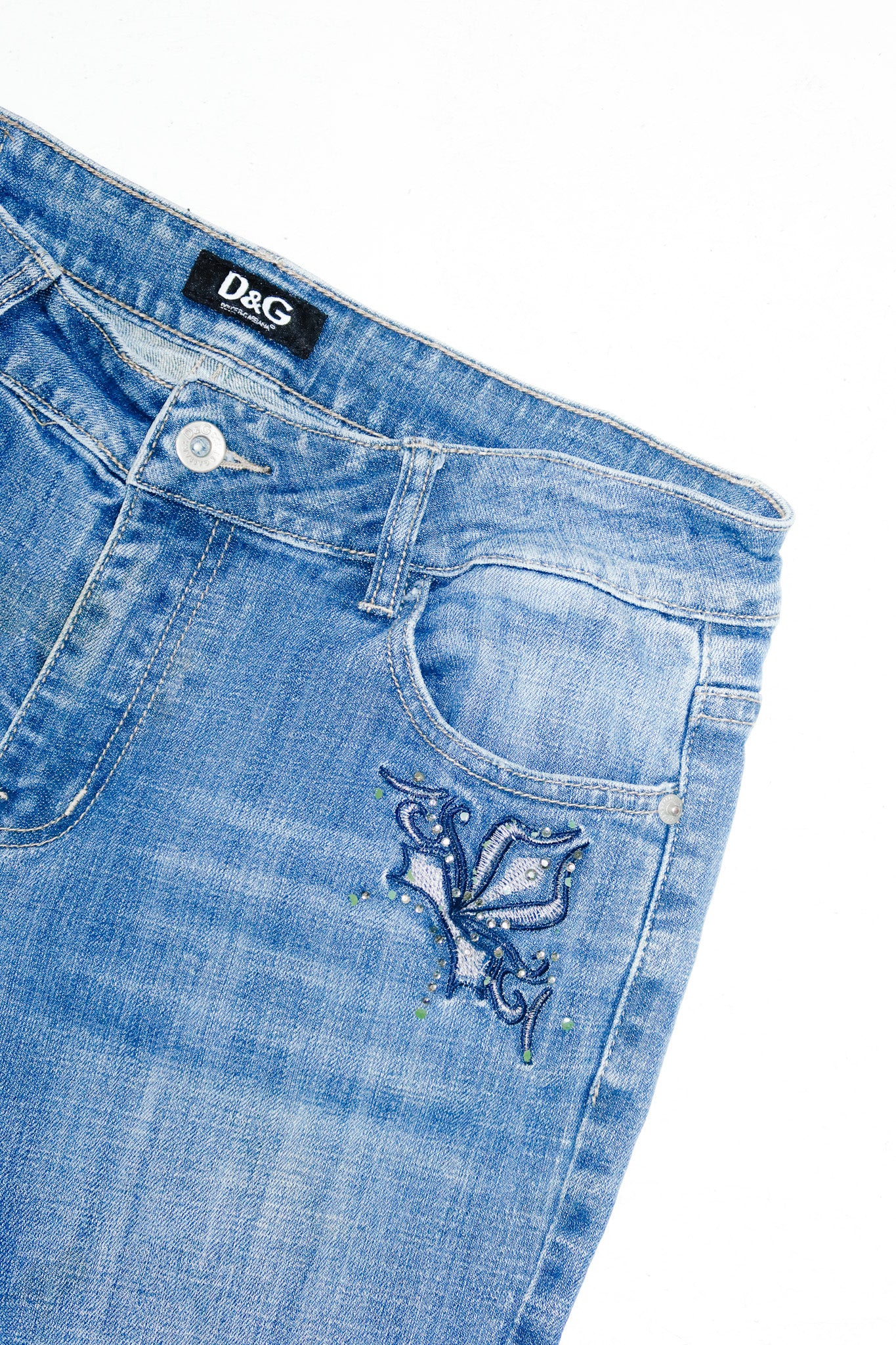 dolce & gabbana low-rise jeans blue denim.