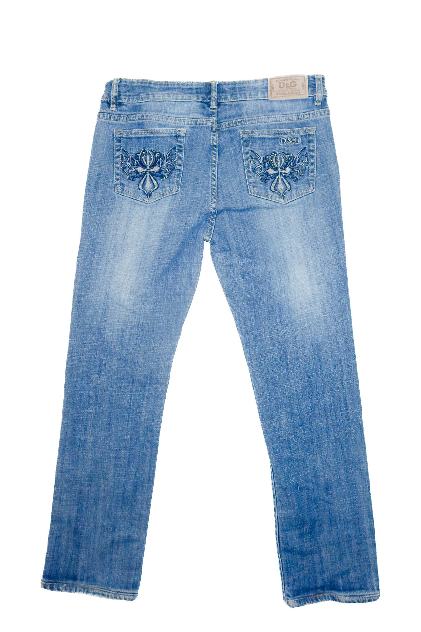 dolce & gabbana low-rise jeans blue denim.