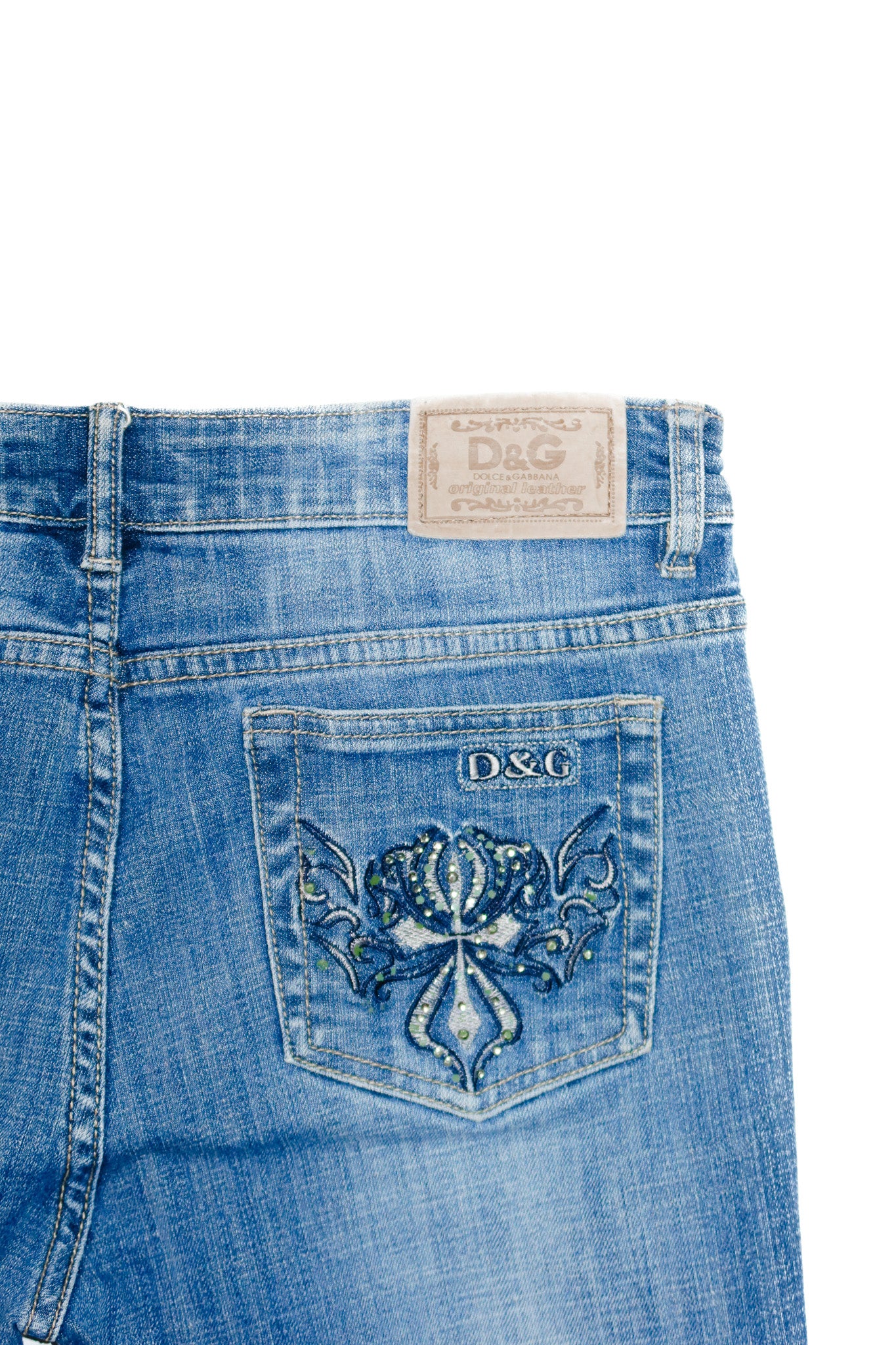 dolce & gabbana low-rise jeans blue denim.