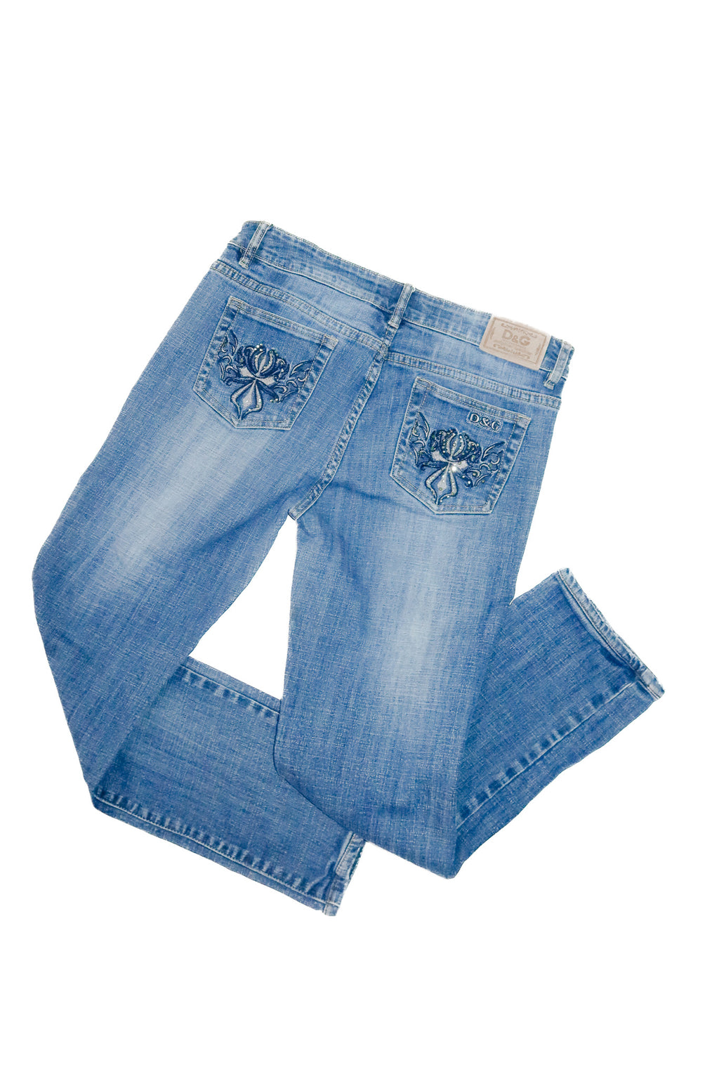 dolce & gabbana low-rise jeans blue denim.
