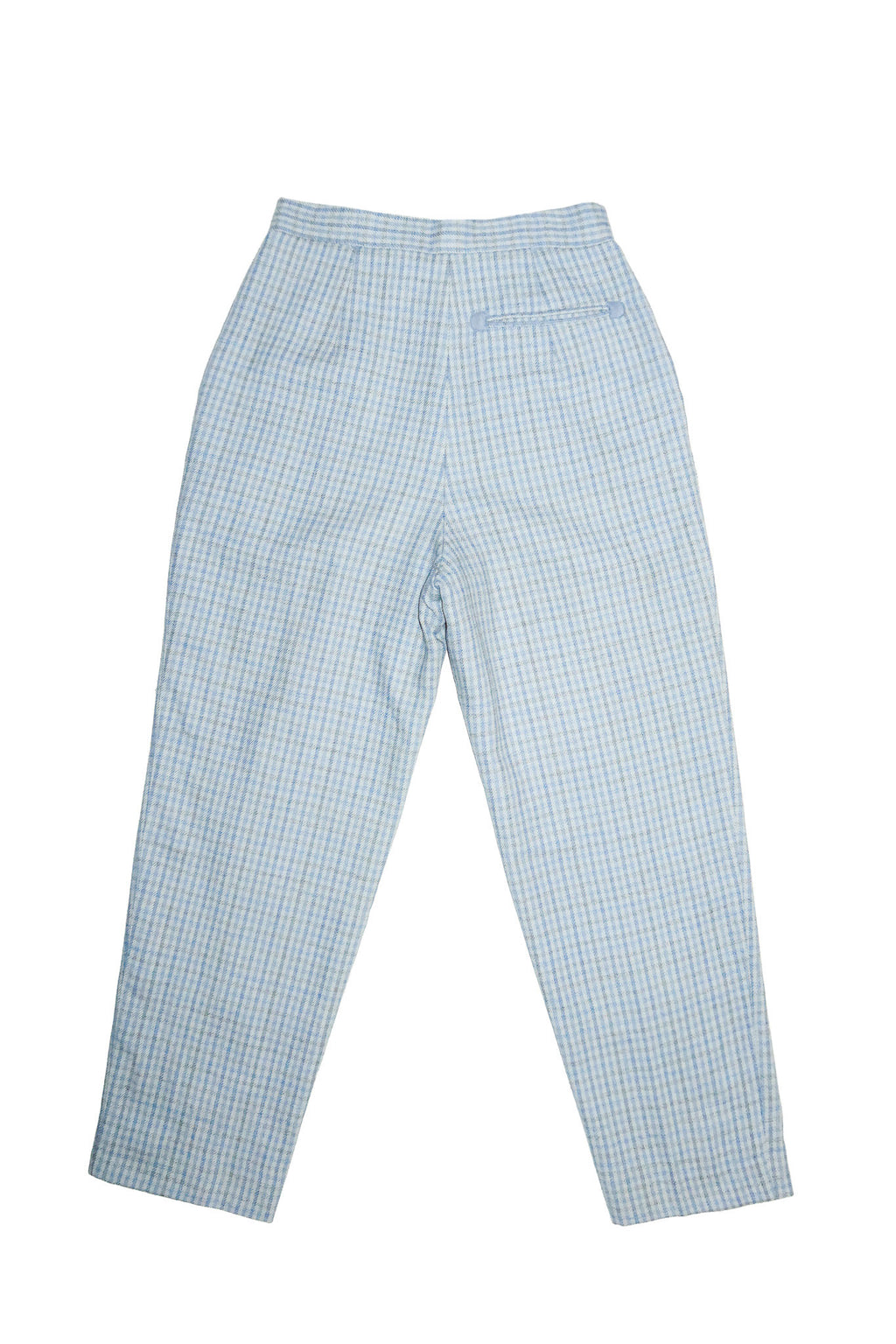 1980's christian dior sports check trousers blue.