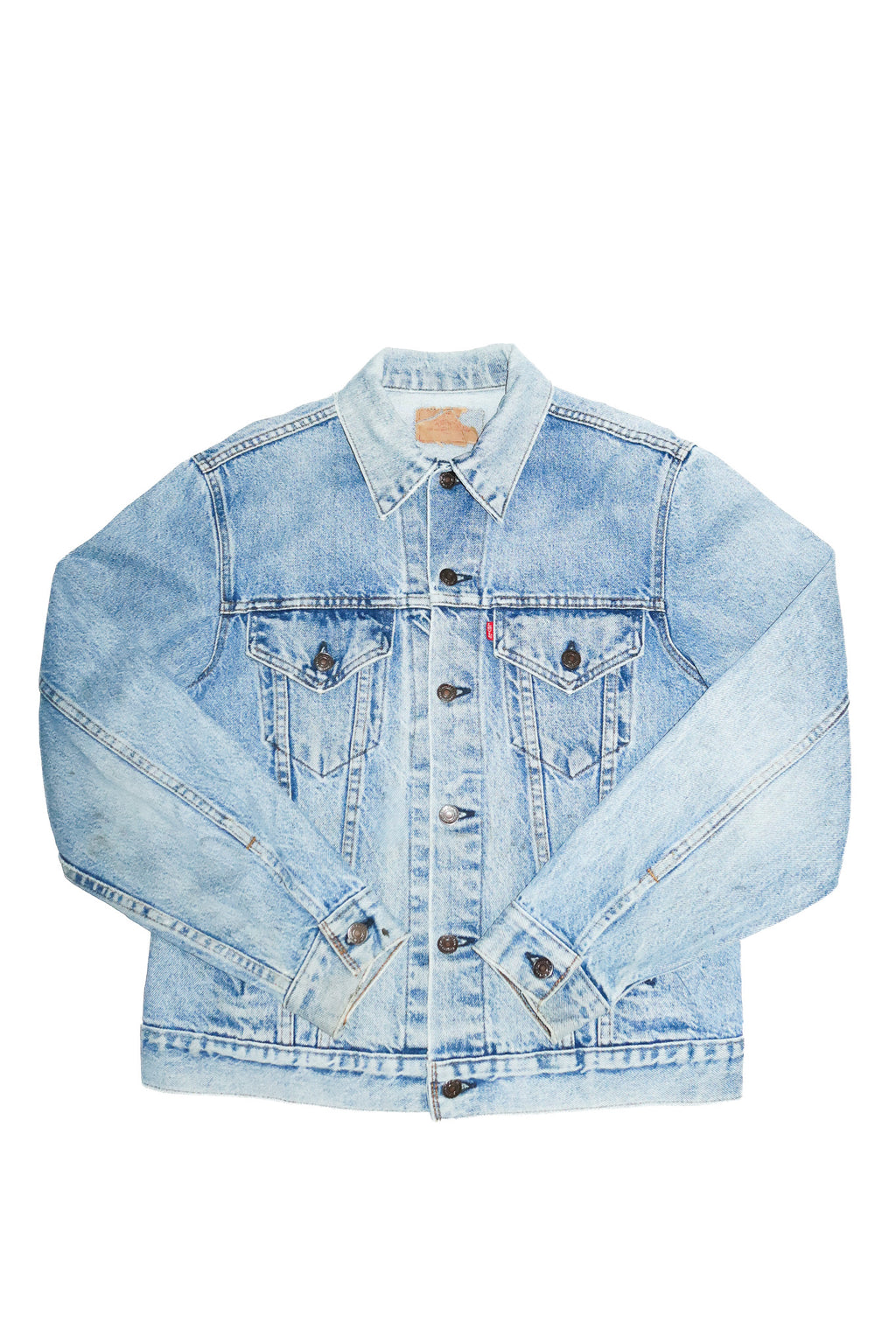 1987 levi's usa denim trucker jacket blue.