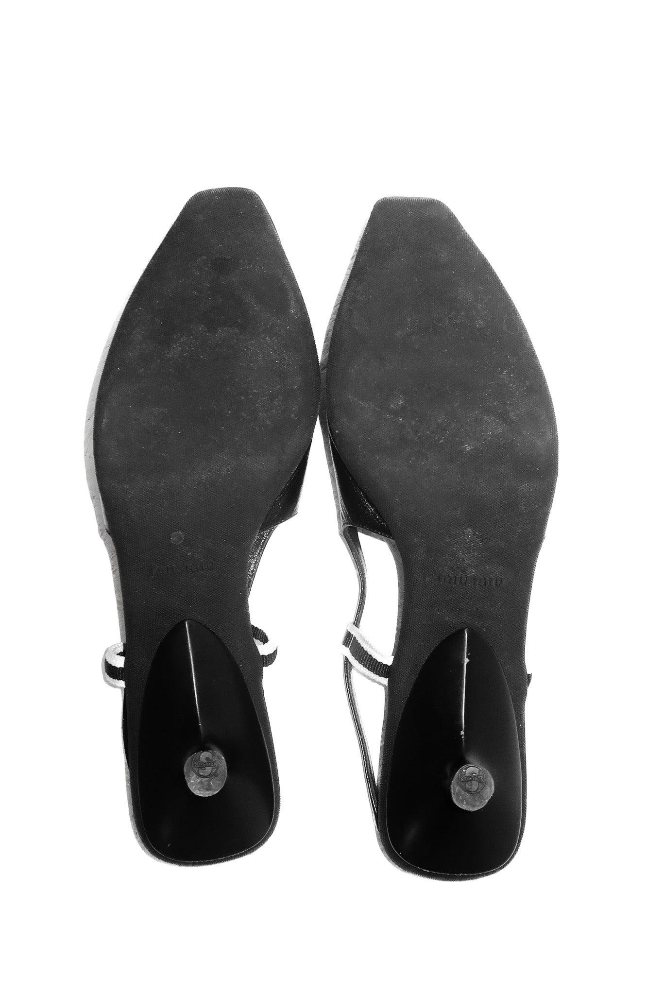 miu miu leather slingback mules black.