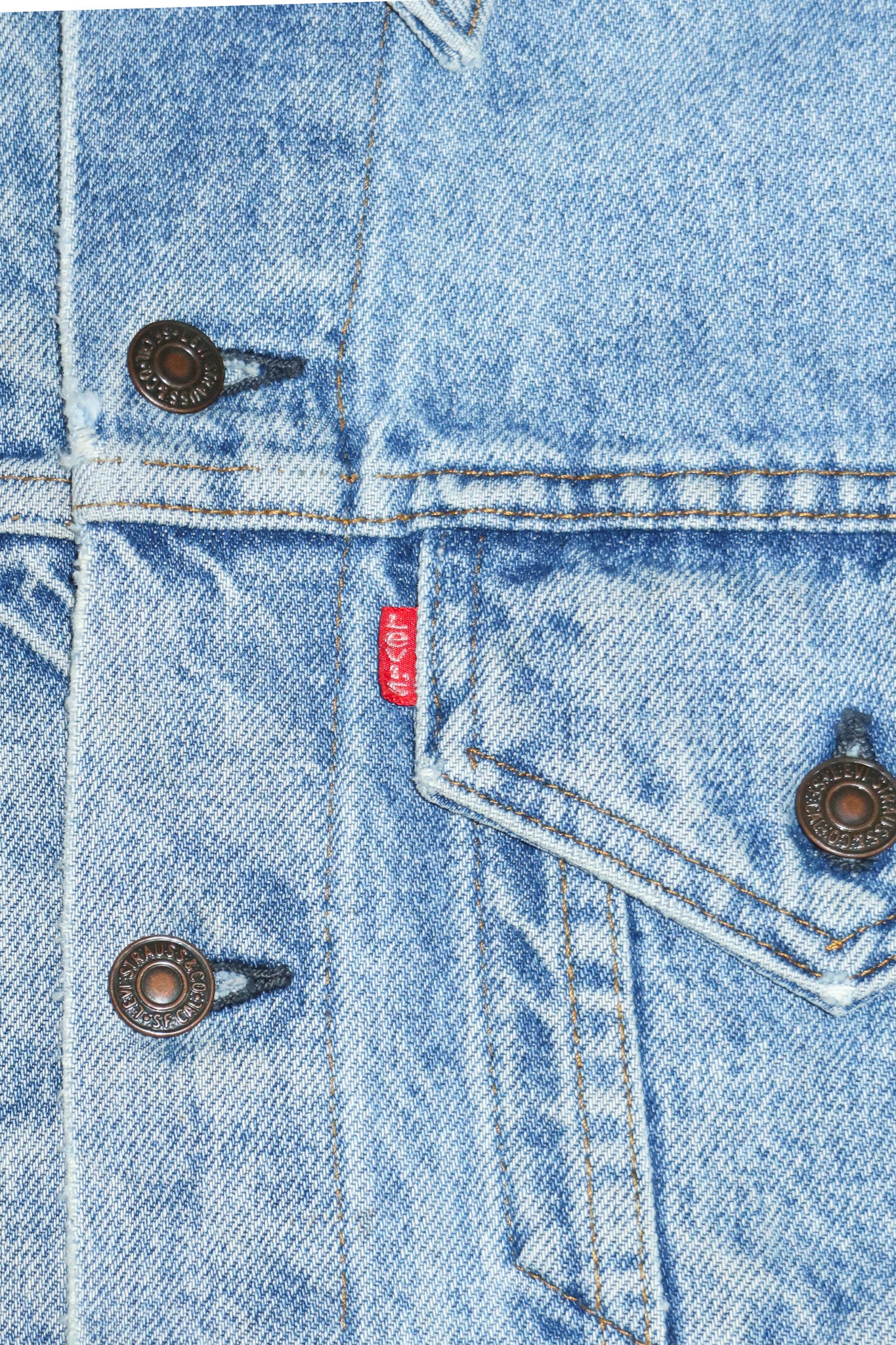 1987 levi's usa denim trucker jacket blue.