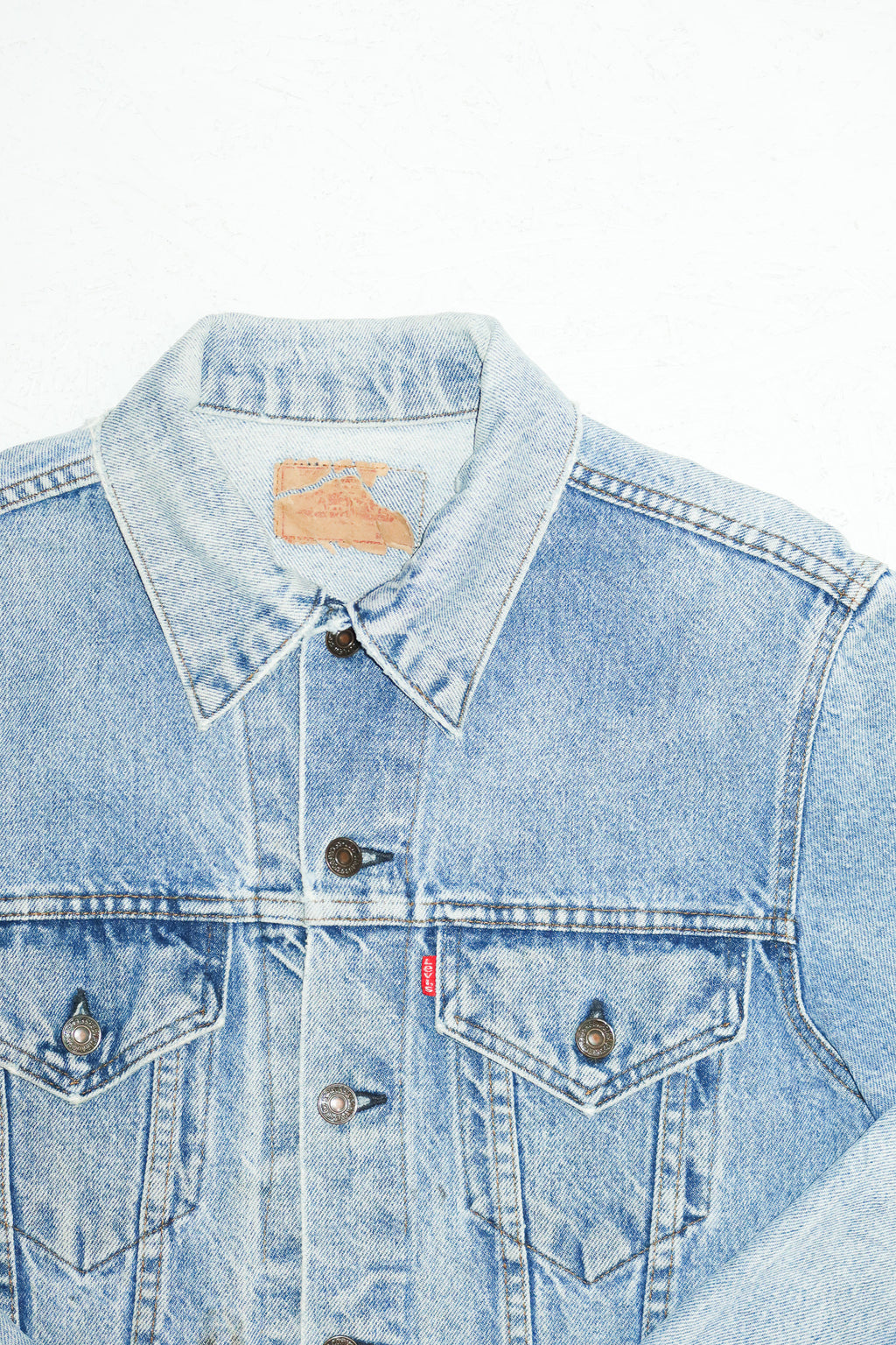 1987 levi's usa denim trucker jacket blue.