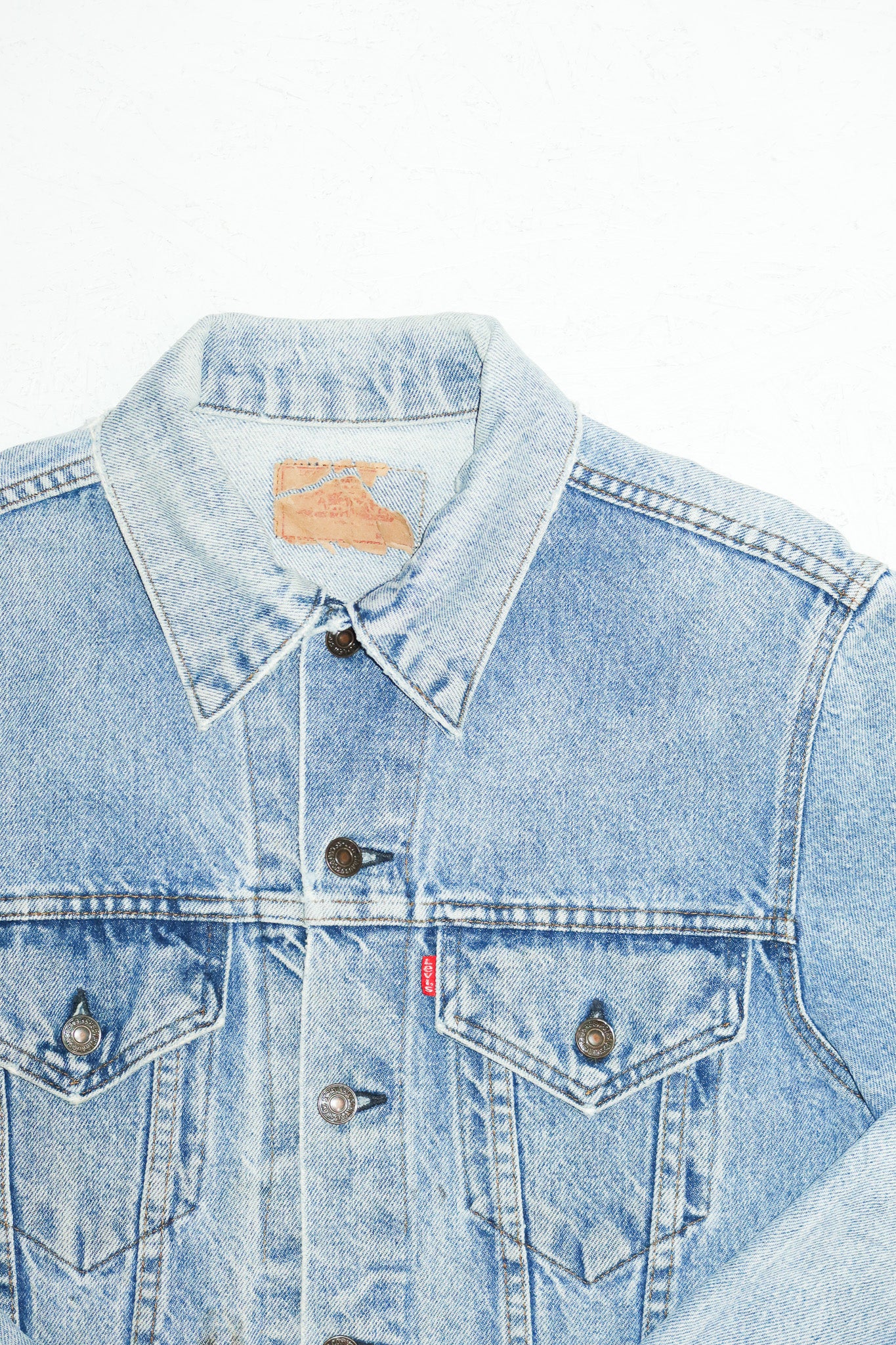 1987 levi's usa denim trucker jacket blue.