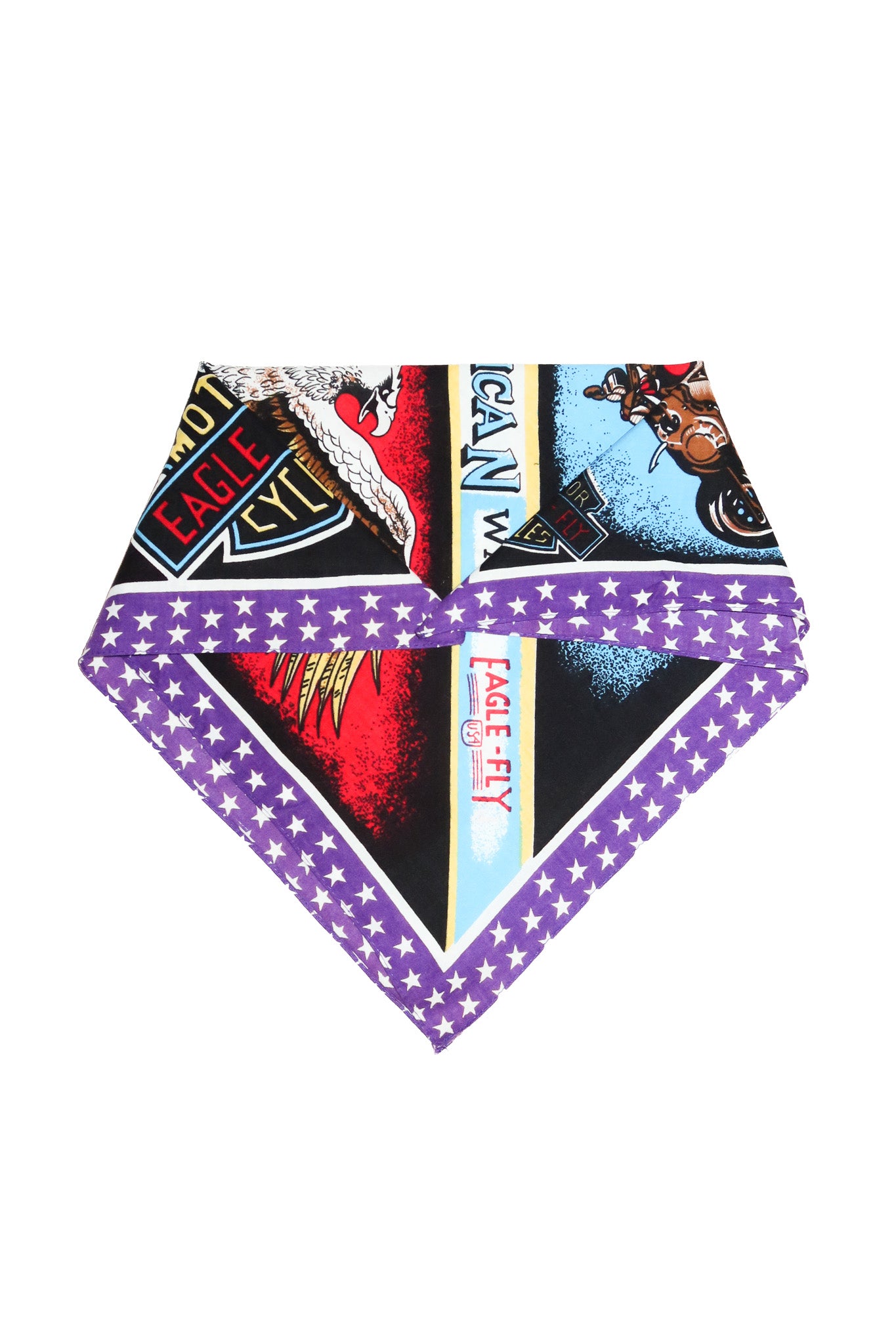 1990’s eagle-fly motor cycles bandana black/multi.