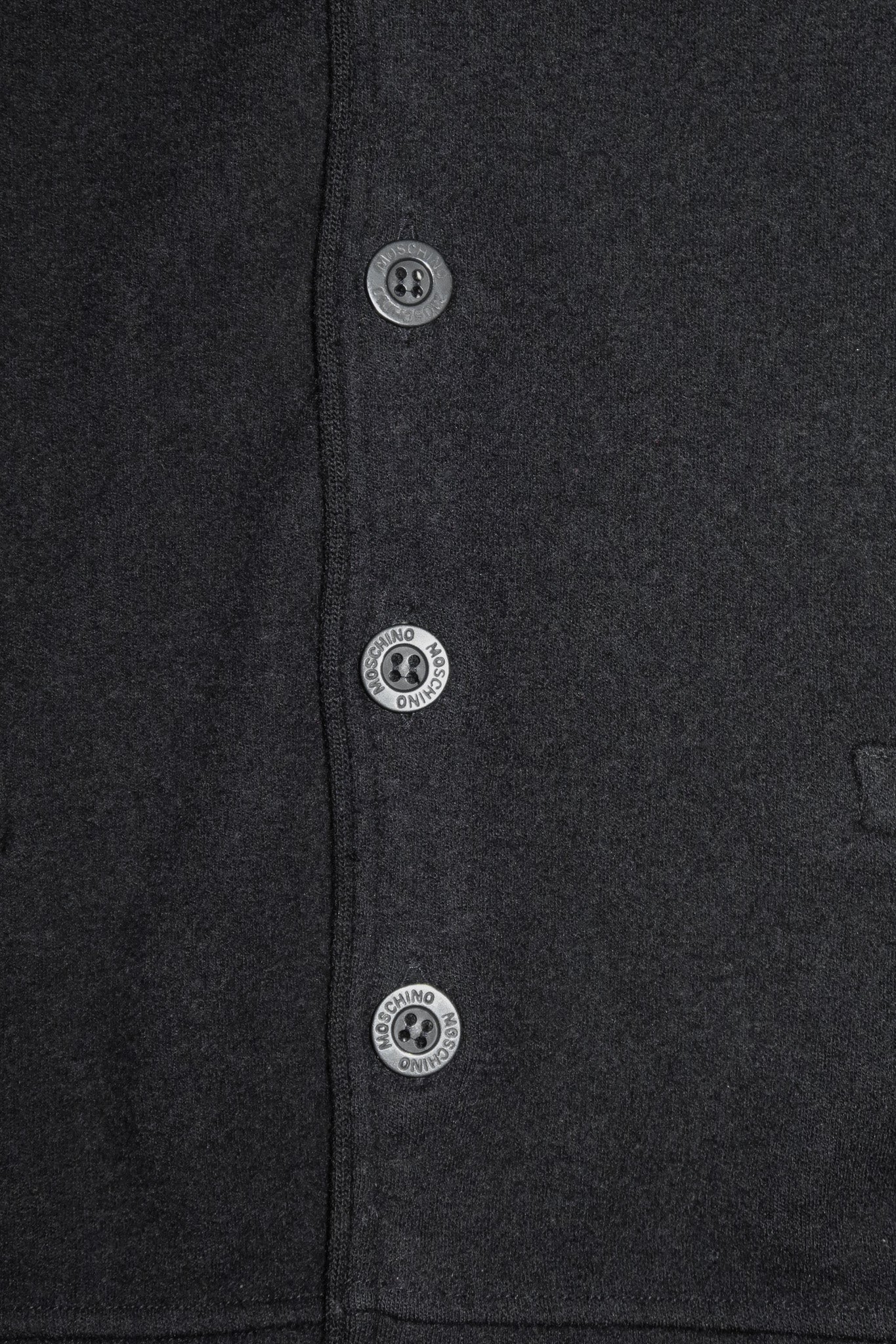 1990’s moschino jeans wool knit vest black.