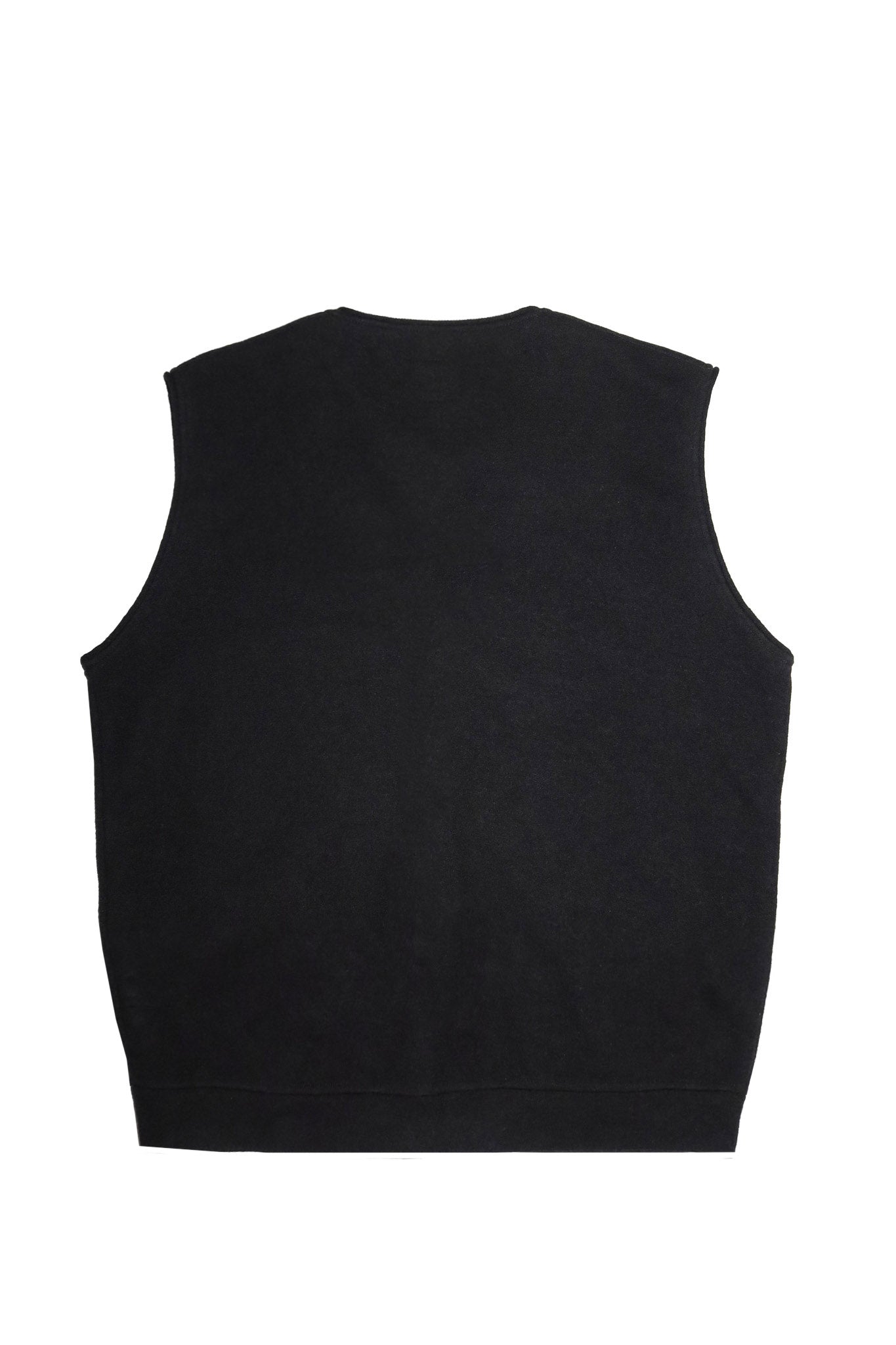1990’s moschino jeans wool knit vest black.