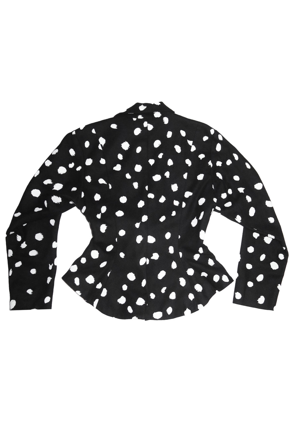 1980’s studibaker hawk polka dot blazer black.