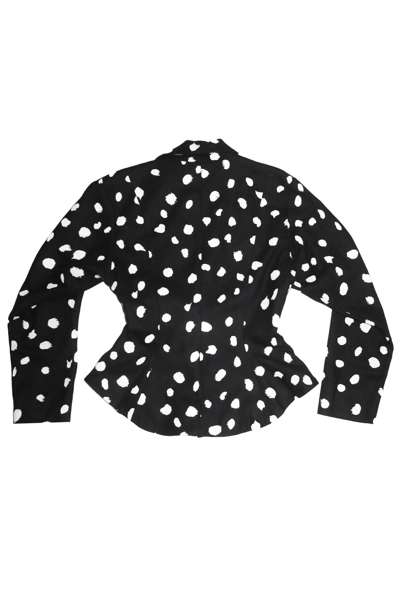 1980’s studibaker hawk polka dot blazer black.