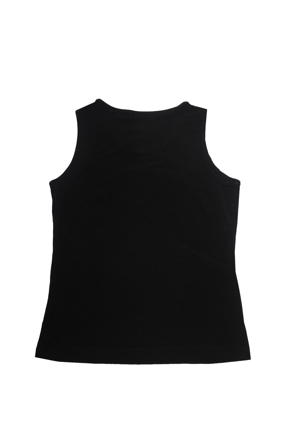 2000’s crocodile rhinestone monogram tank top black.