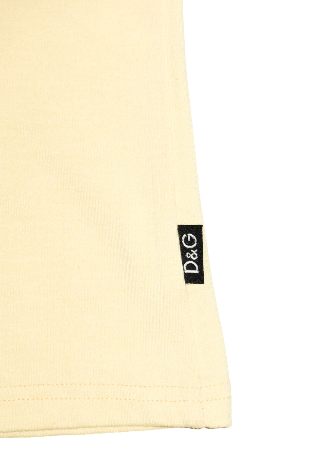 2000's deadstock dolce & gabbana logo tee yellow.