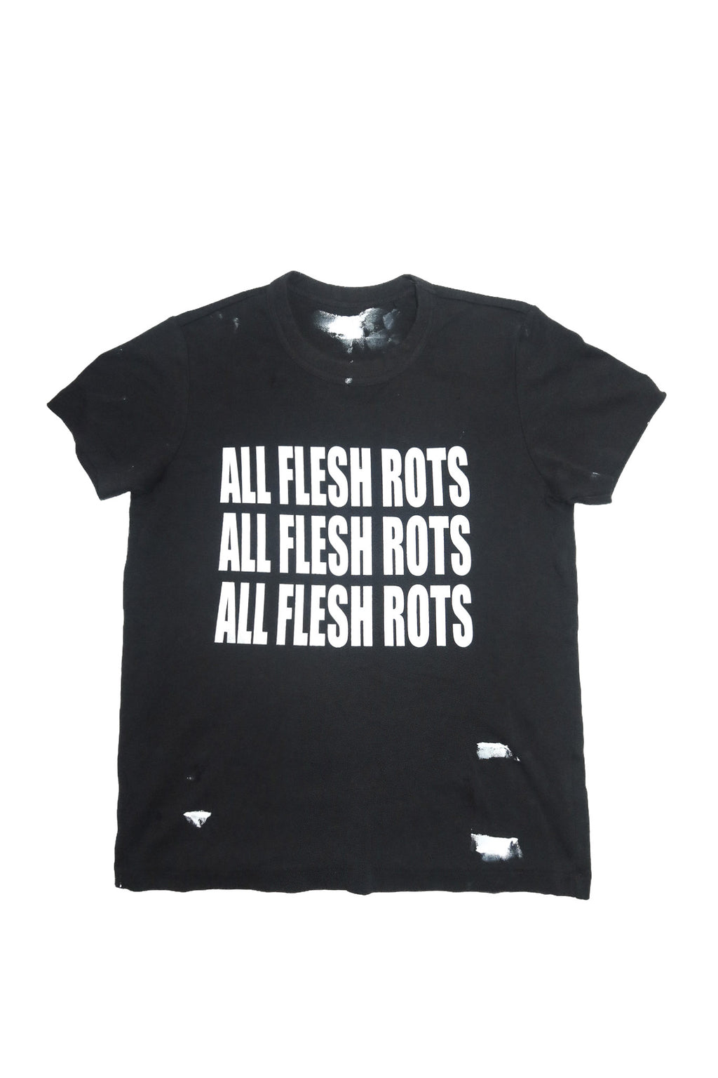 no consensus ‘all flesh rots’ tee black.