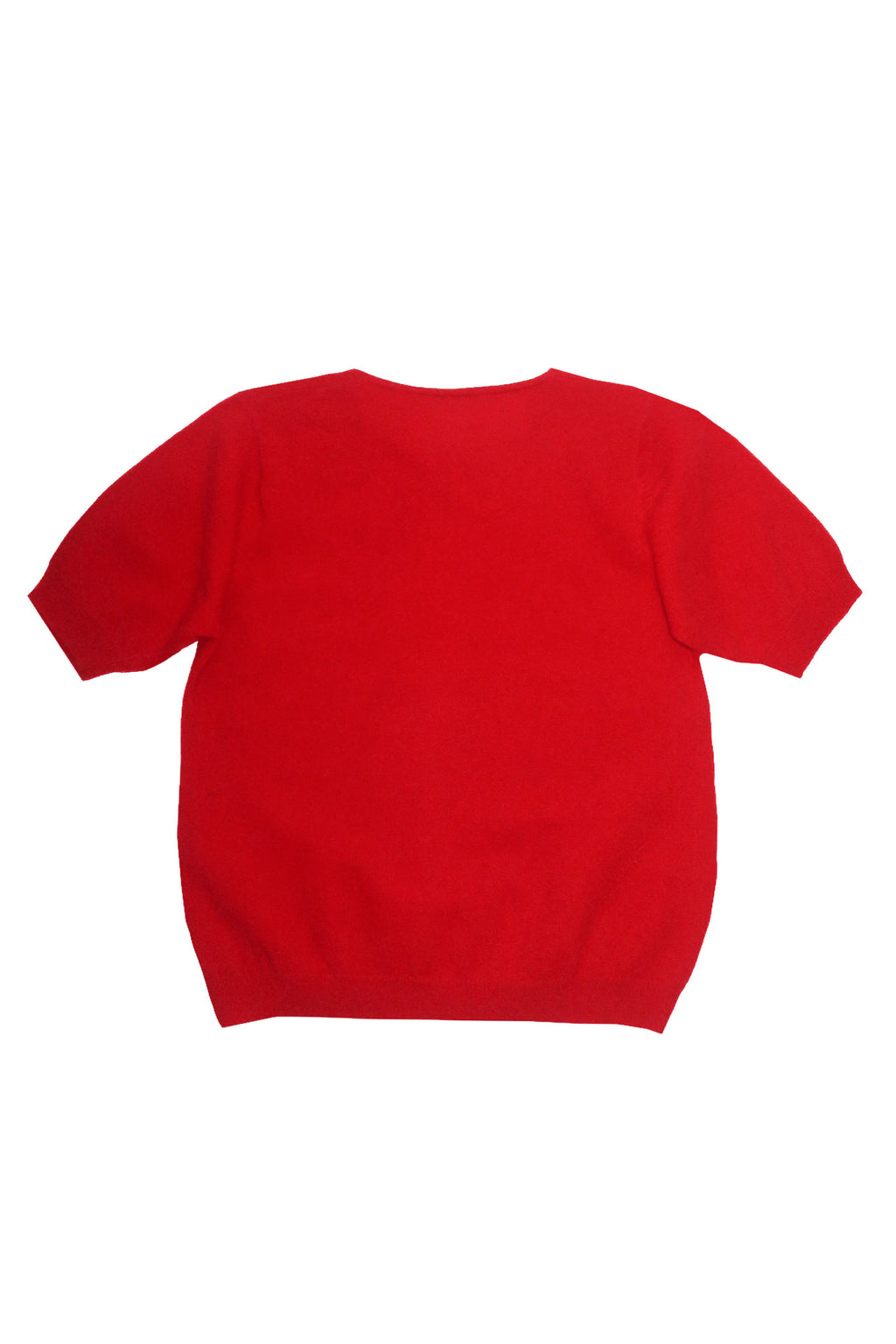 1980's unsigned lambswool knit top red.