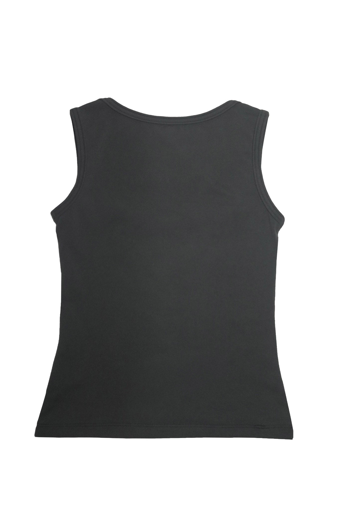bodicia b reversible scoop neck tank top charcoal.