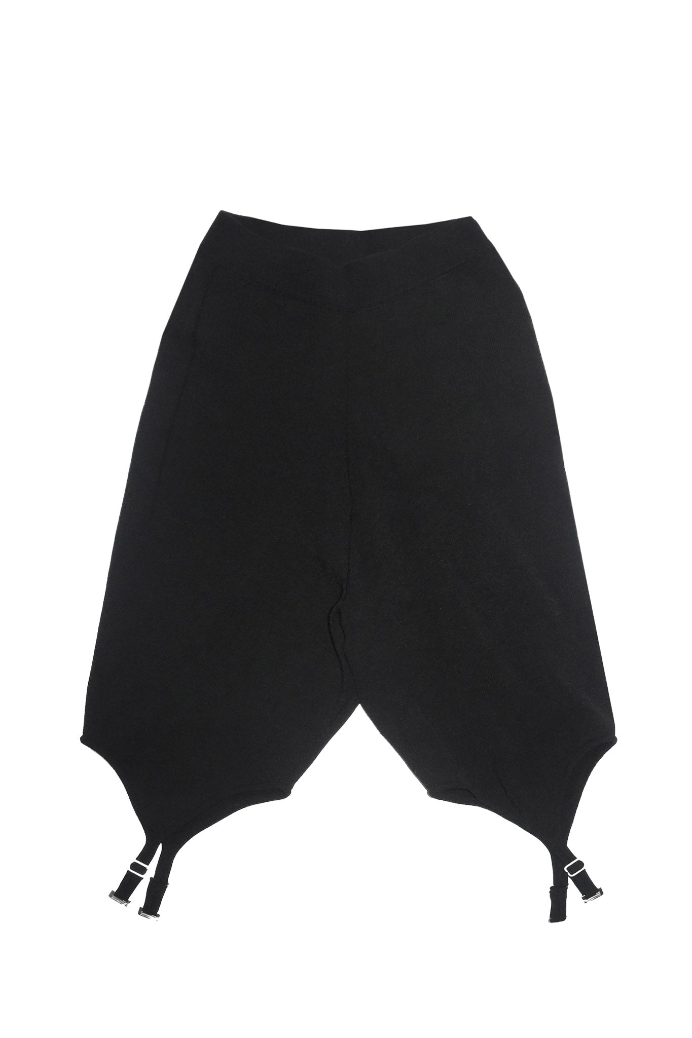2010's dion lee knit garter bike shorts black.
