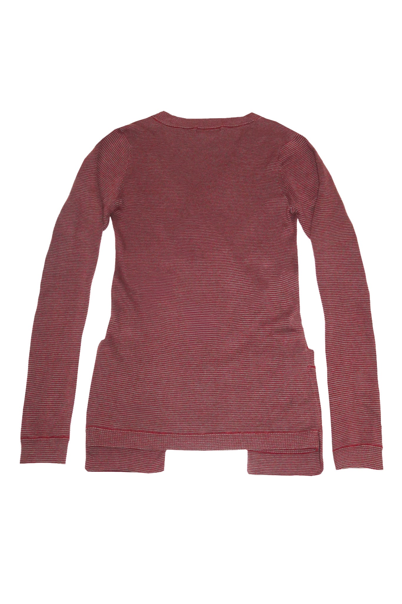 2000's hysteric glamour scorpion striped cardigan red/grey.