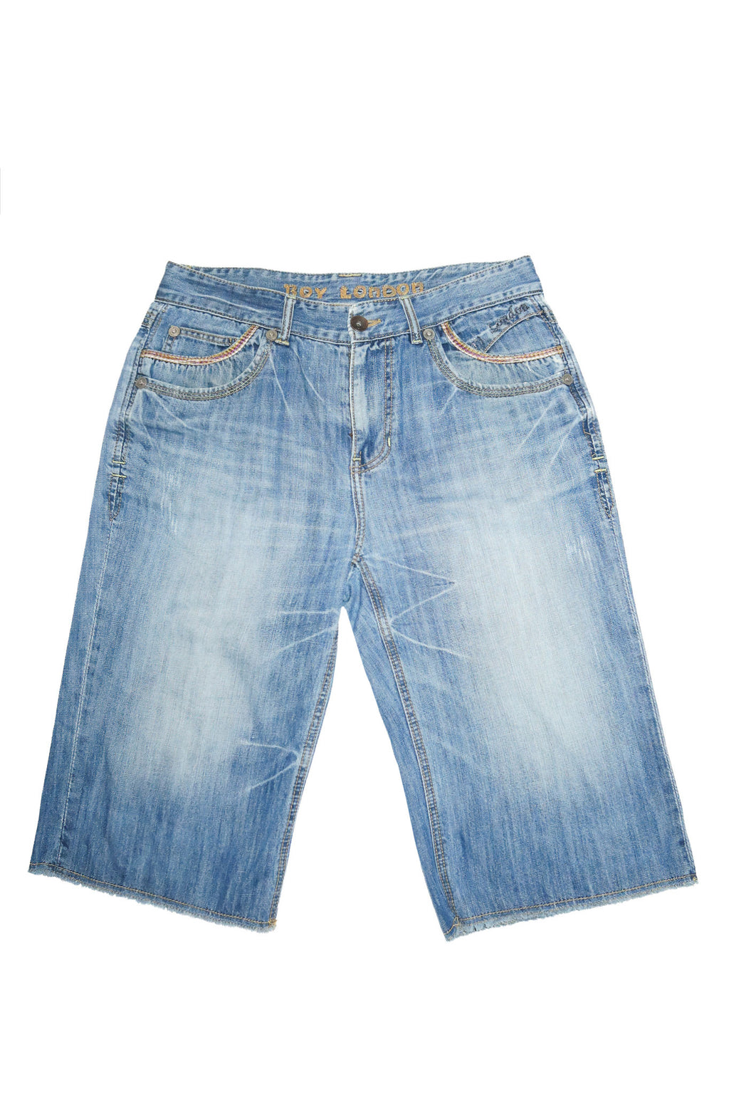 2000’s boy london denim cargo shorts blue.