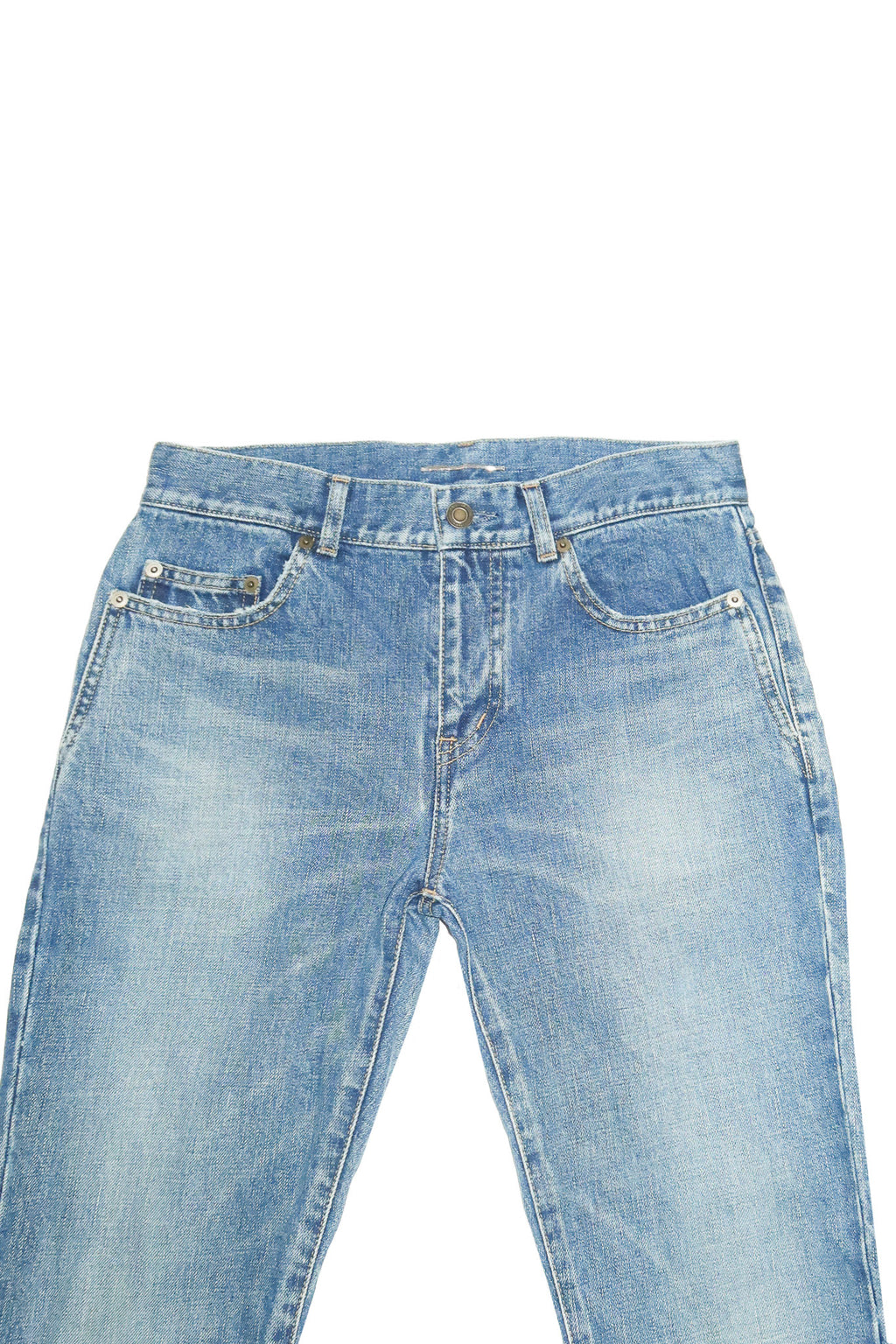 saint laurent paris D02 slim fit jeans vintage blue.