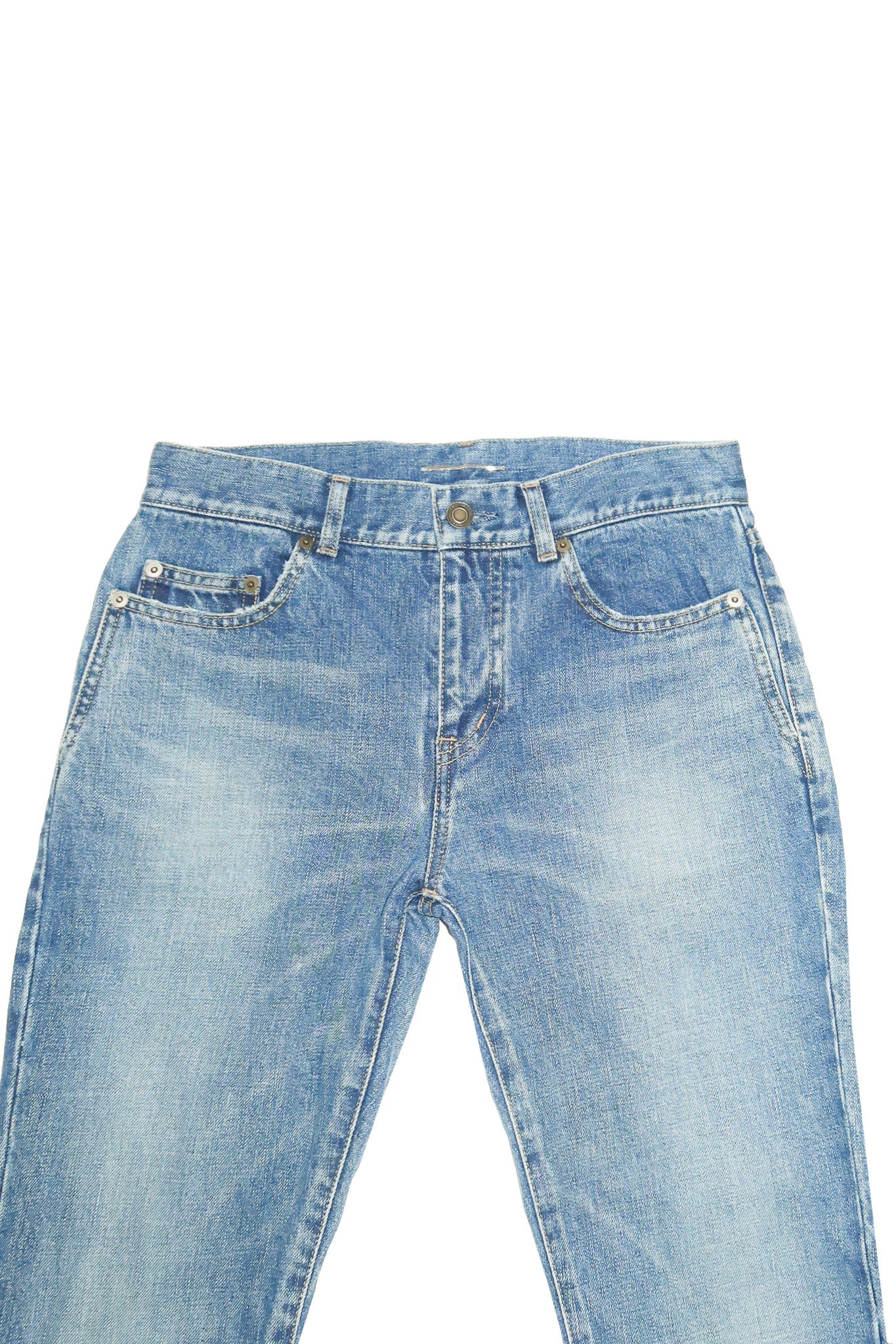 saint laurent paris D02 slim fit jeans vintage blue.
