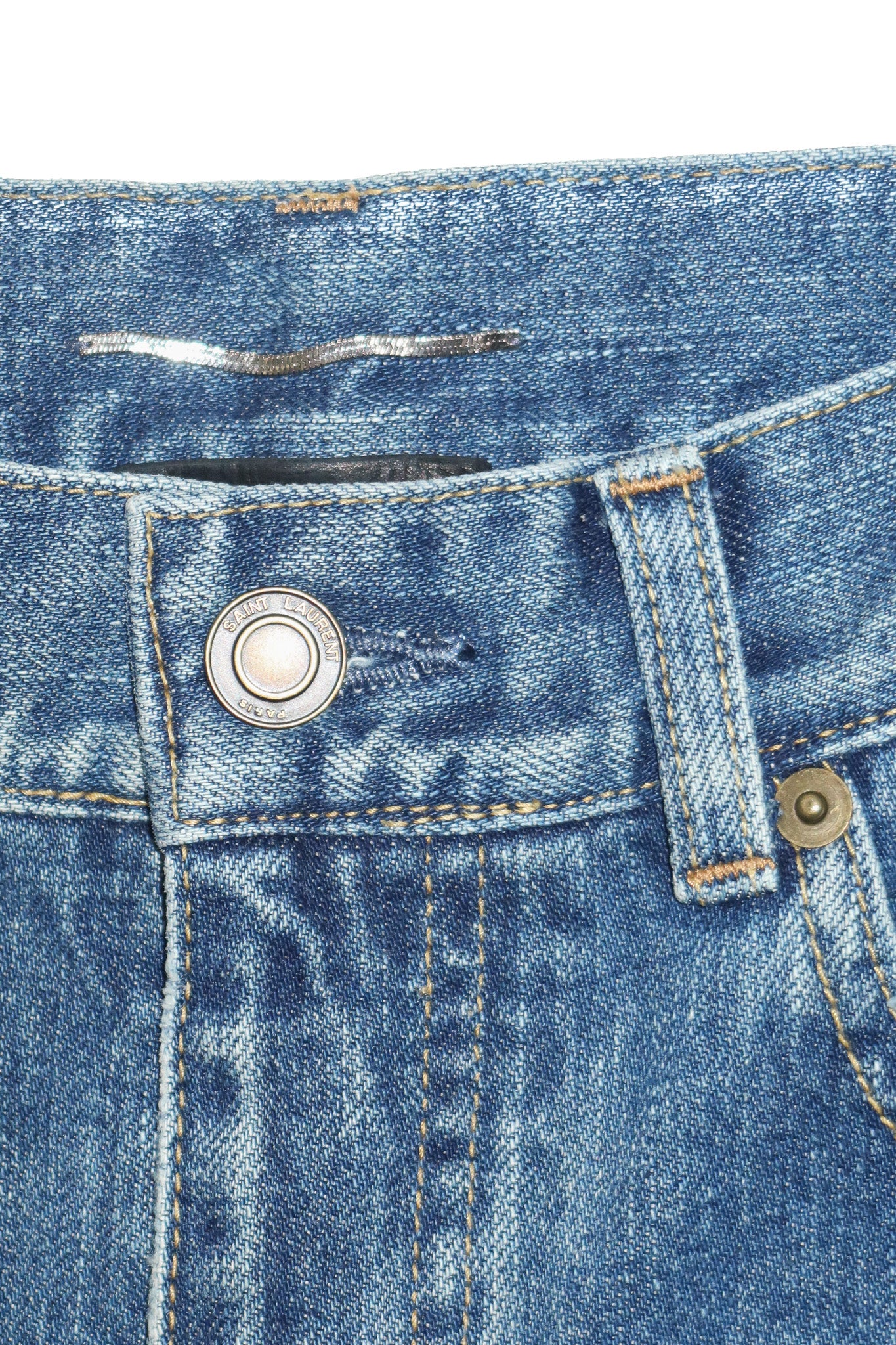 saint laurent paris D02 slim fit jeans vintage blue.