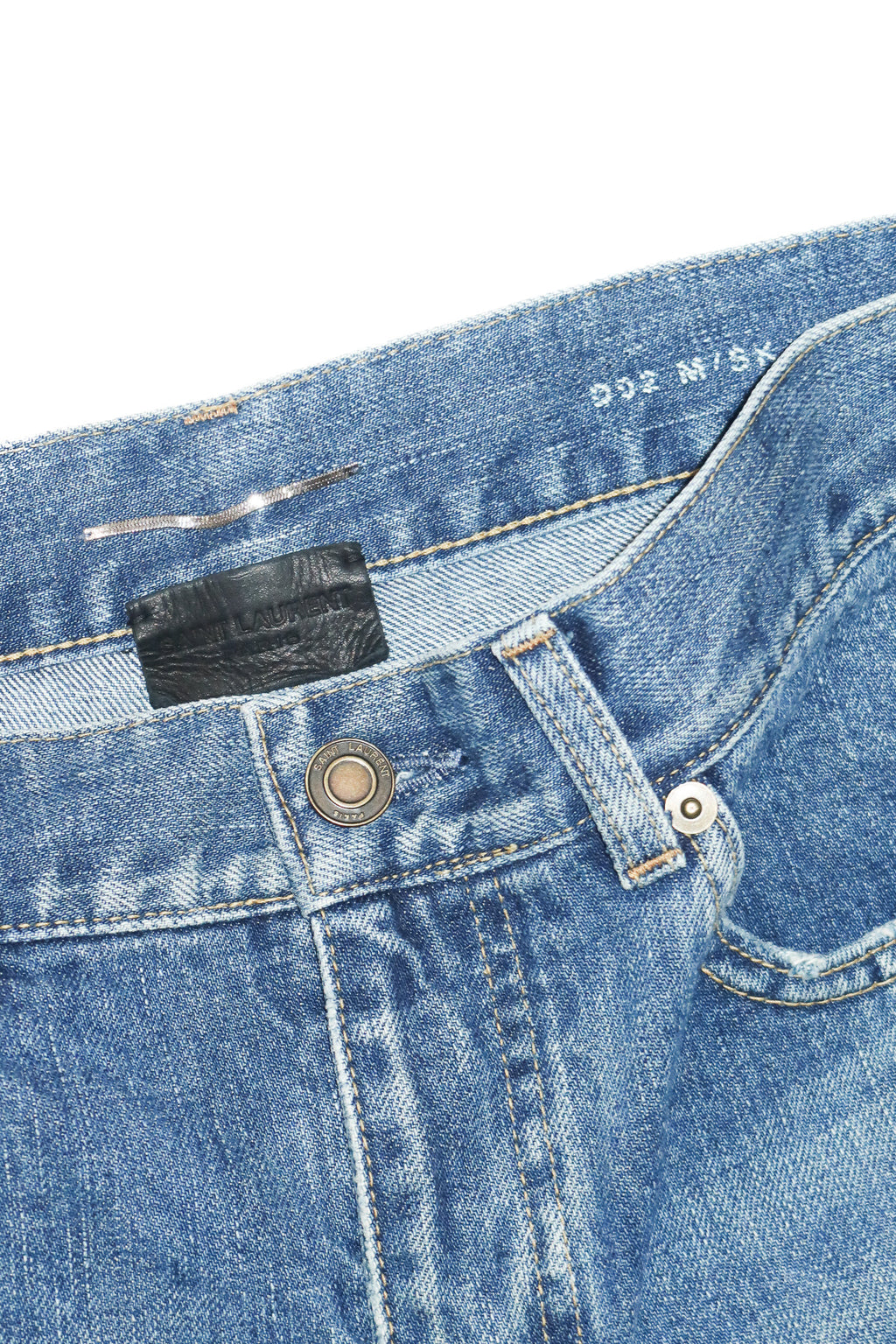 saint laurent paris D02 slim fit jeans vintage blue.