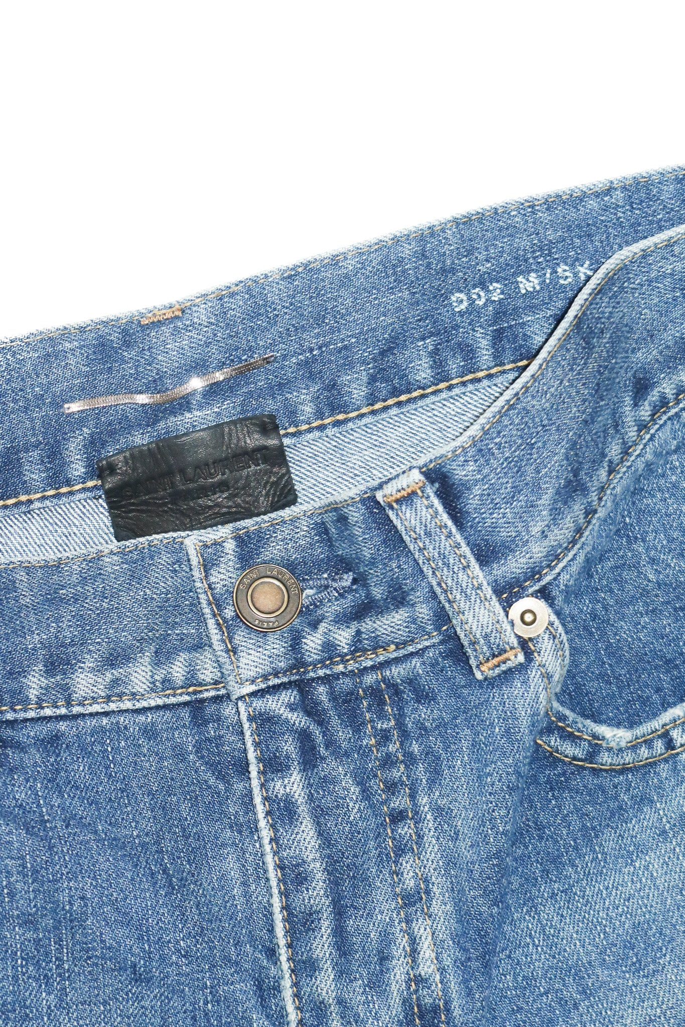 saint laurent paris D02 slim fit jeans vintage blue.