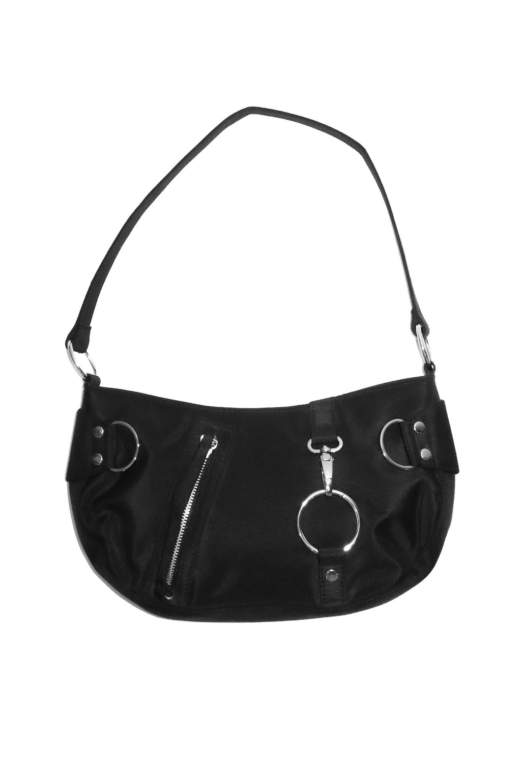 2000’s australis hardware shoulder bag black.