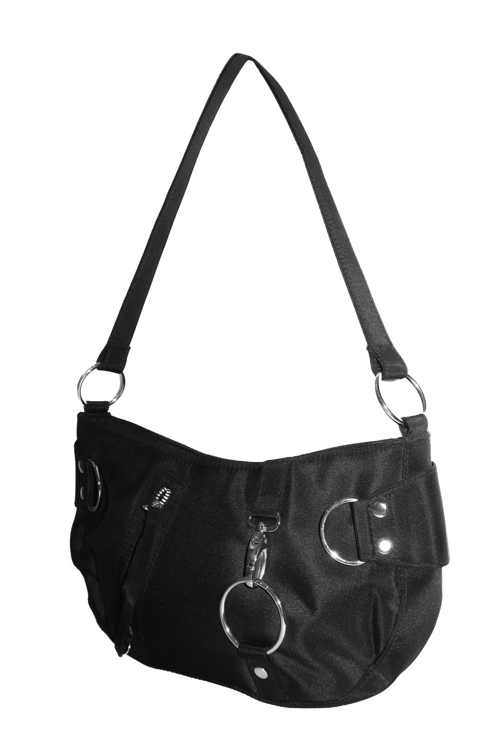 2000’s australis hardware shoulder bag black.