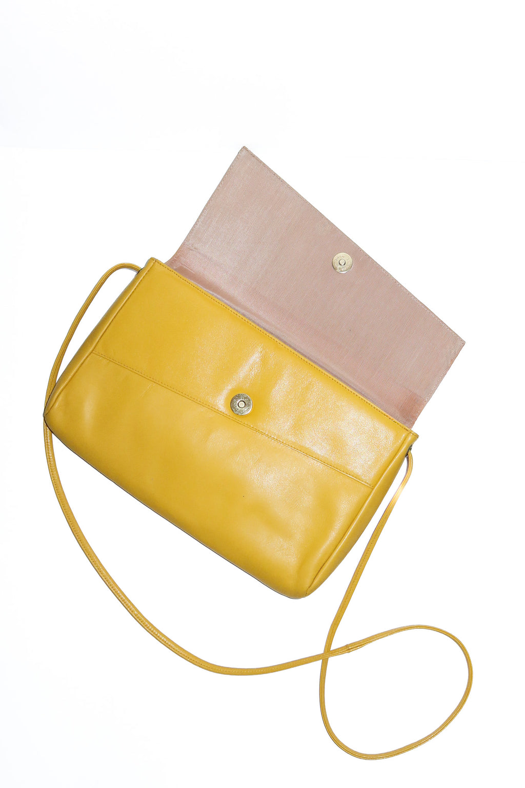 1990’s j. robins leather pumps & matching bag yellow.