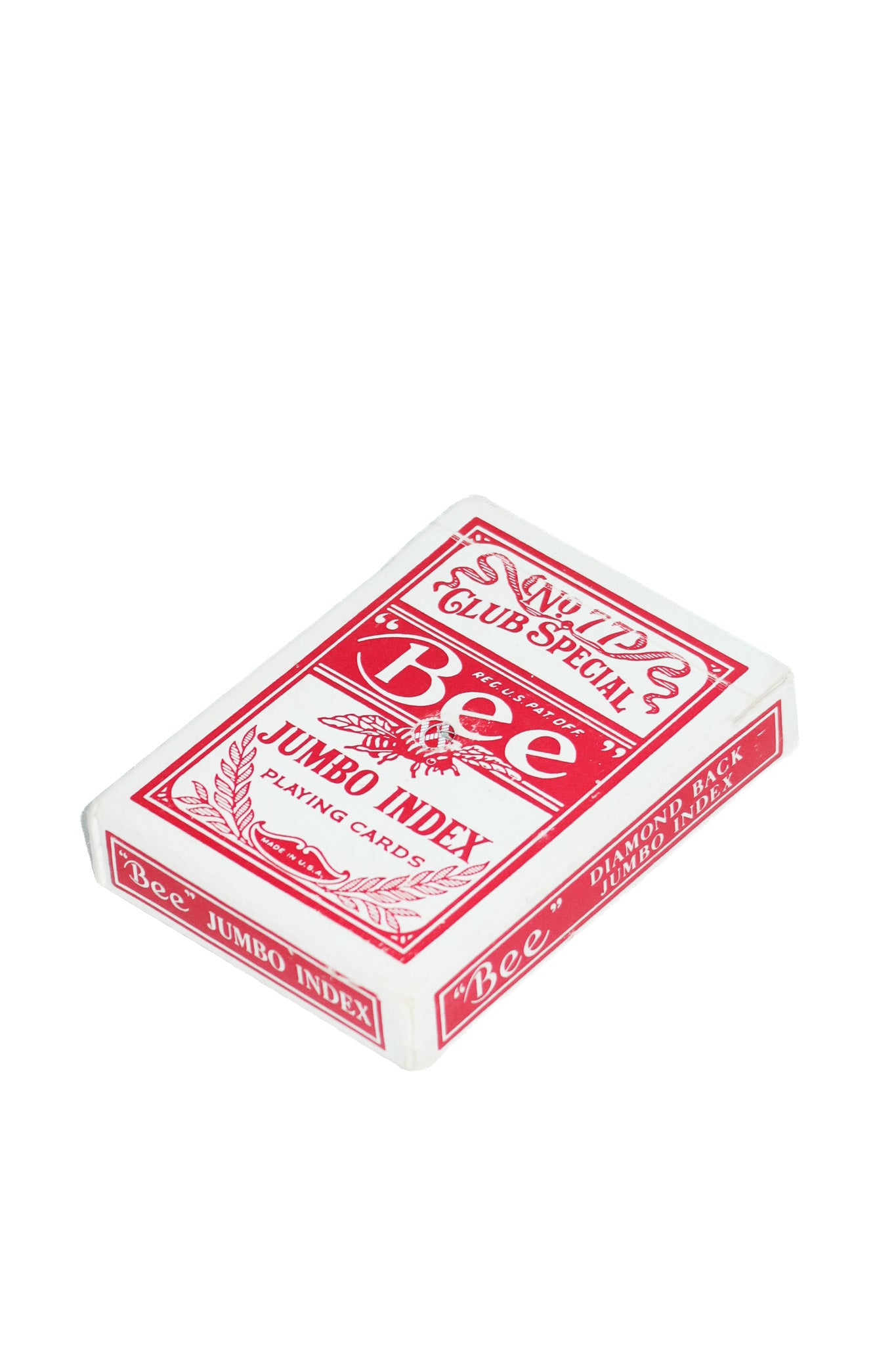 vintage adelaide casino bee no. 77 jumbo index playing cards red & white.