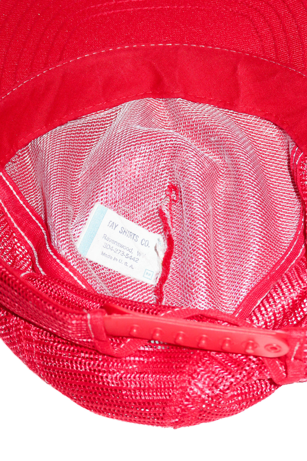 1980’s 21 pool room sissonville trucker cap red.