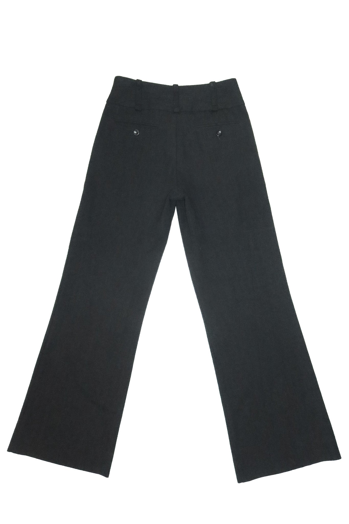 2000's cue low rise pinstripe tailored trousers grey.