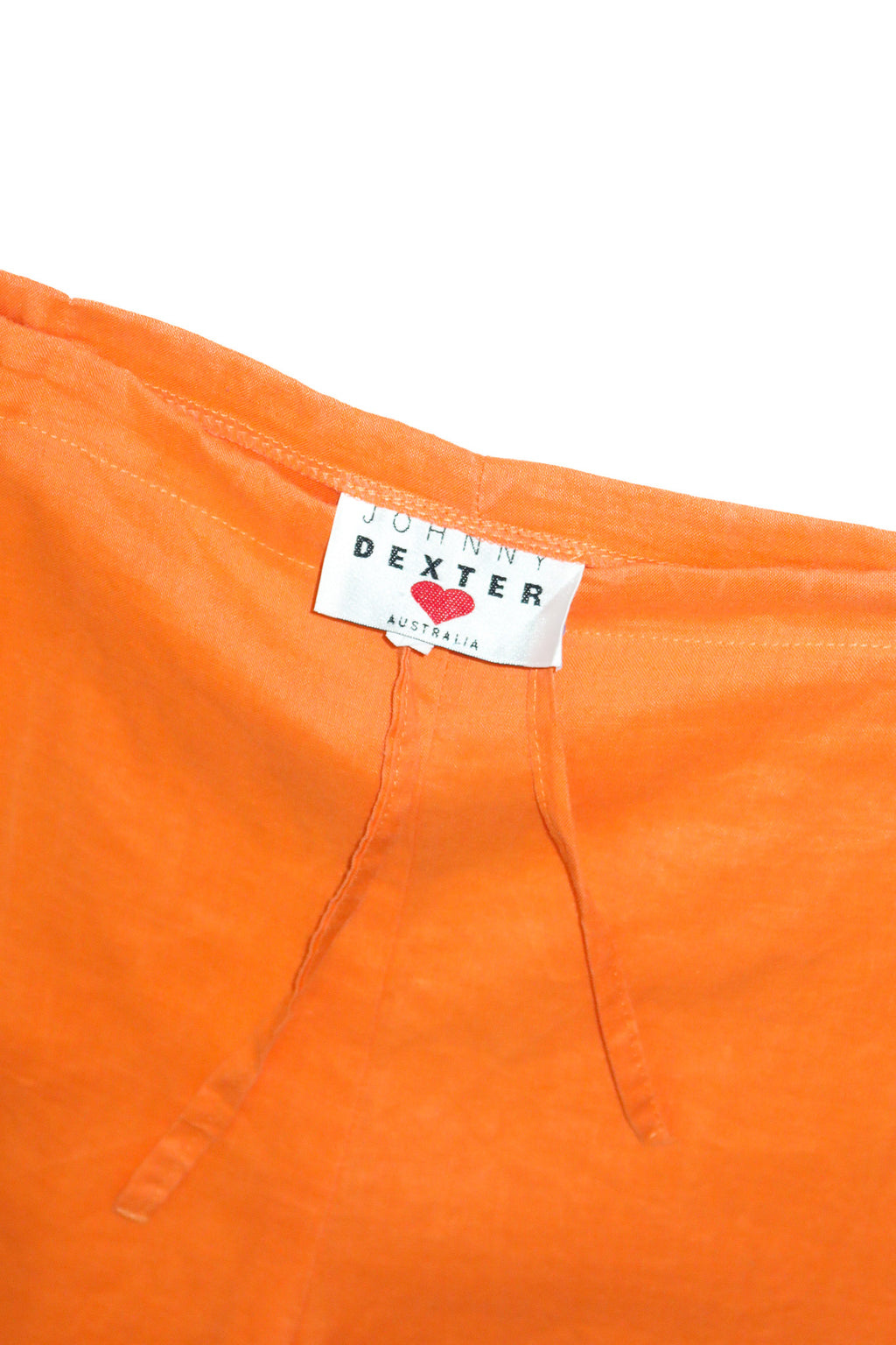 1990’s jonny dexter ramie linen drawstring pants orange.