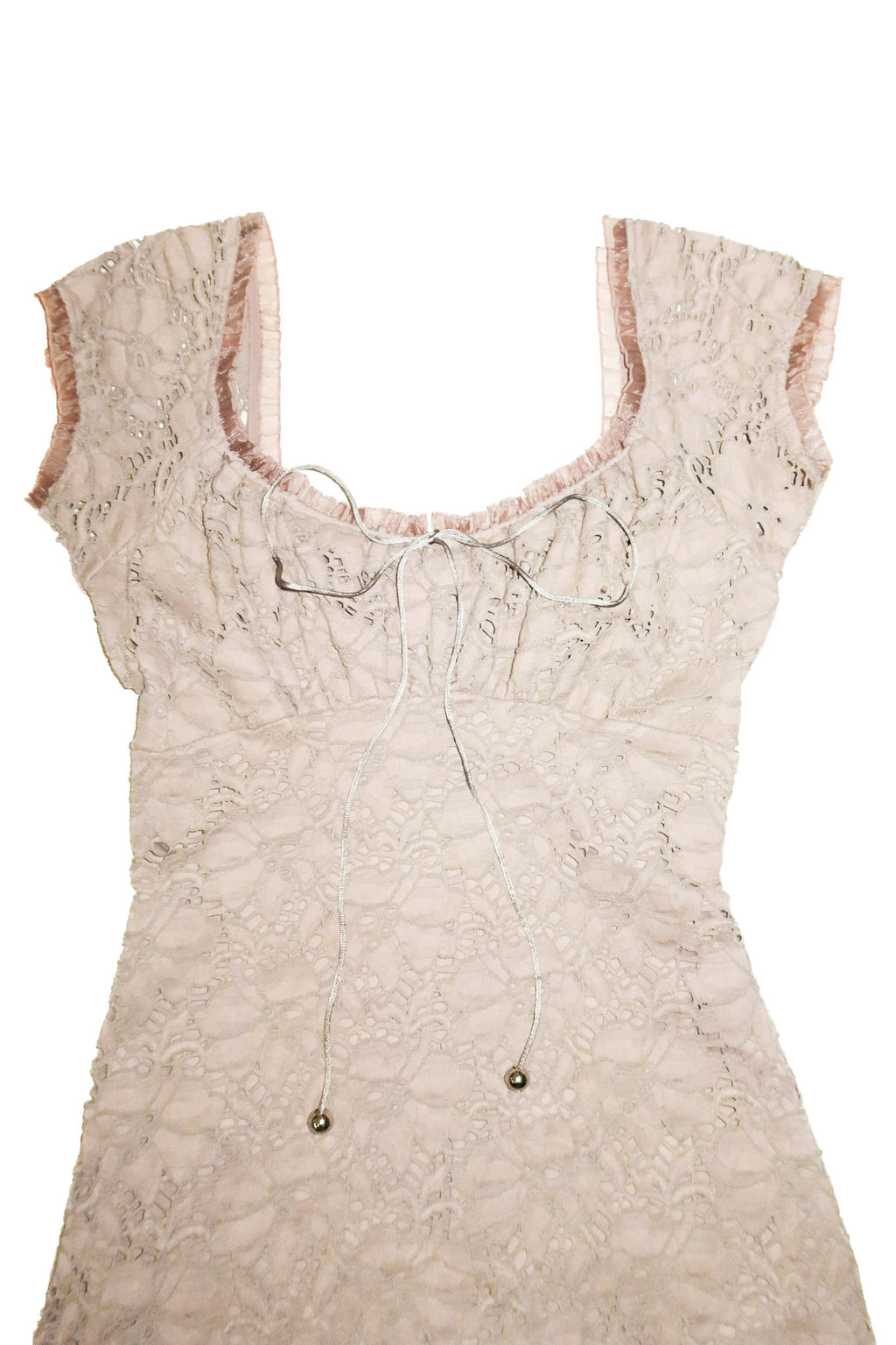 2000's gerry shaw australia stretch lace midi dress taupe.