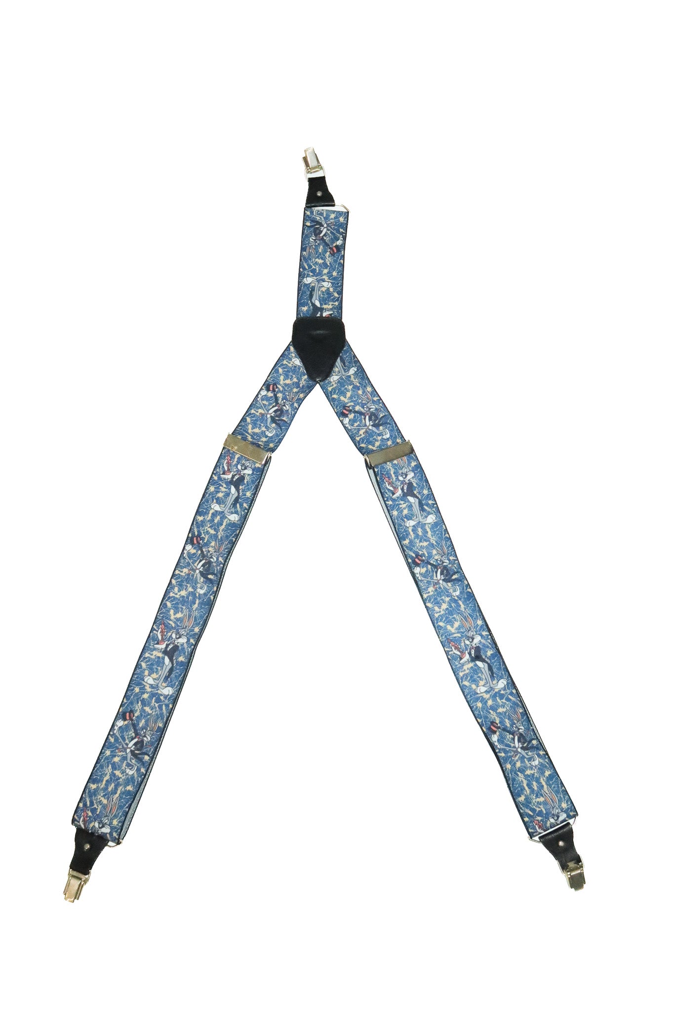 1992 warner bros. bugs bunny looney tunes suspenders blue.