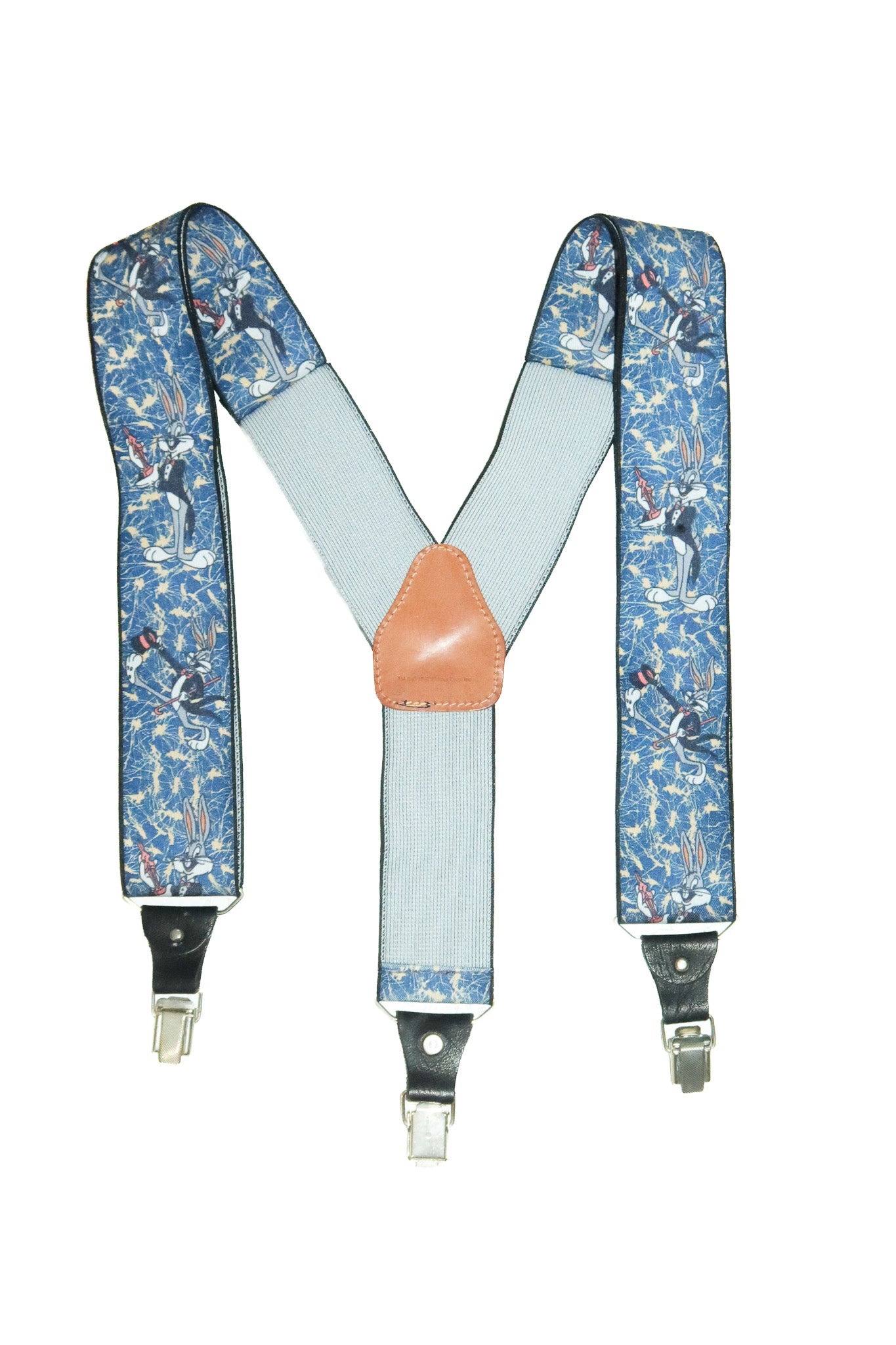 1992 warner bros. bugs bunny looney tunes suspenders blue.