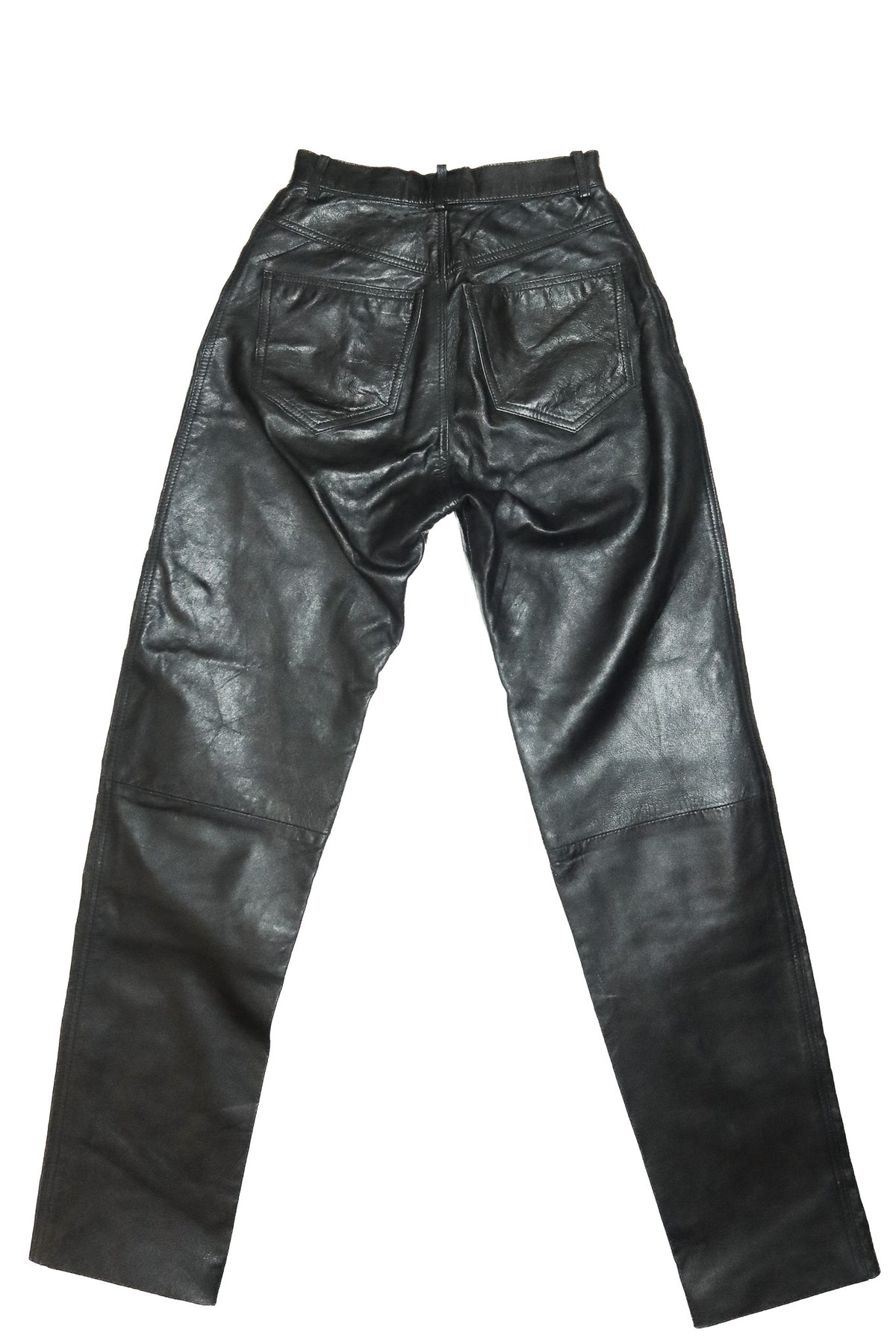 1990’s prefix london leather high waisted pants black.