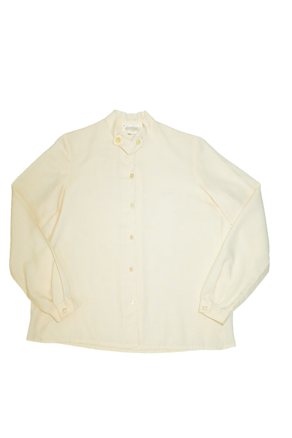 1990's toronto melbourne long sleeve tie neck blouse cream.