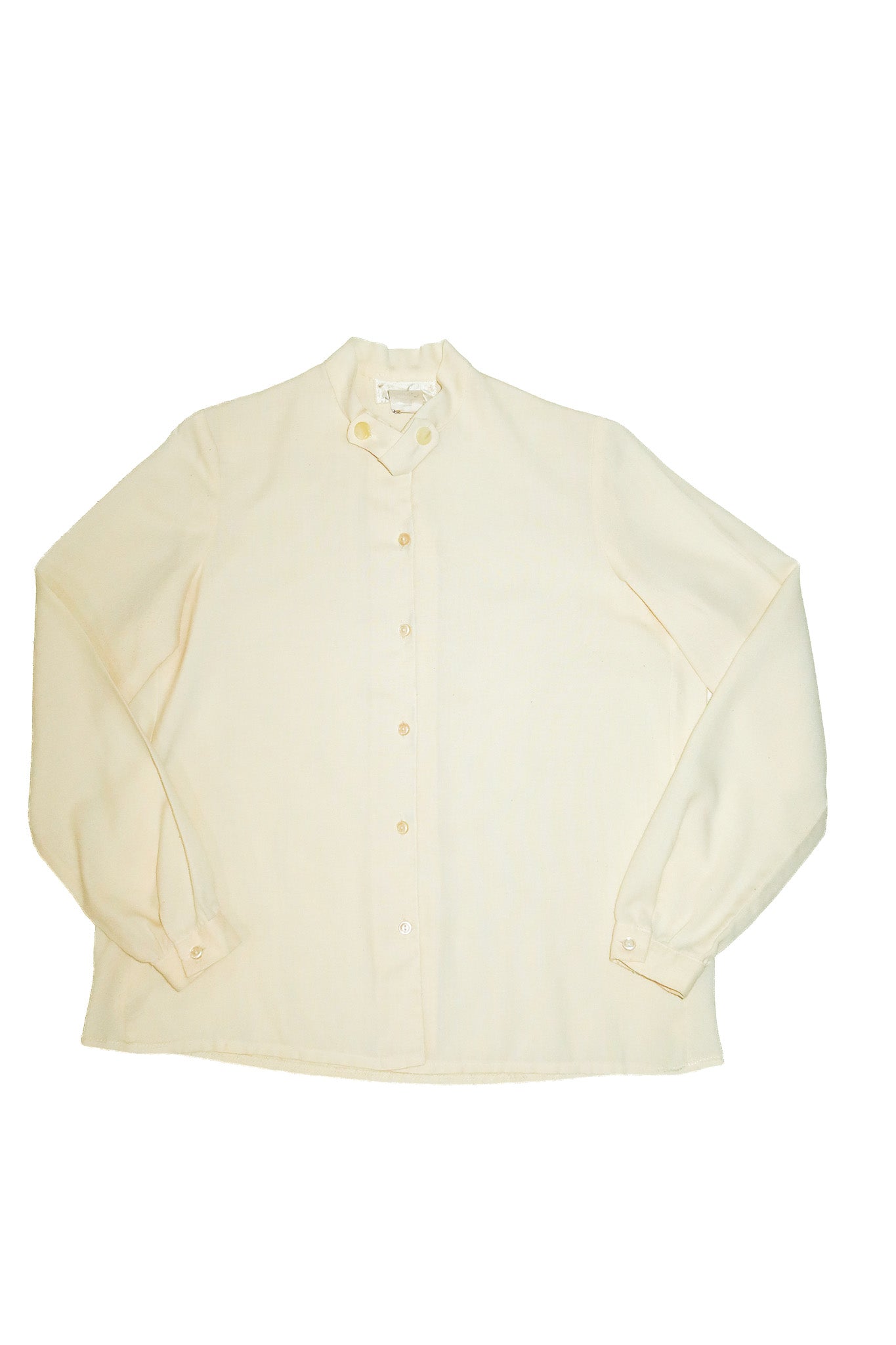 1990's toronto melbourne long sleeve tie neck blouse cream.