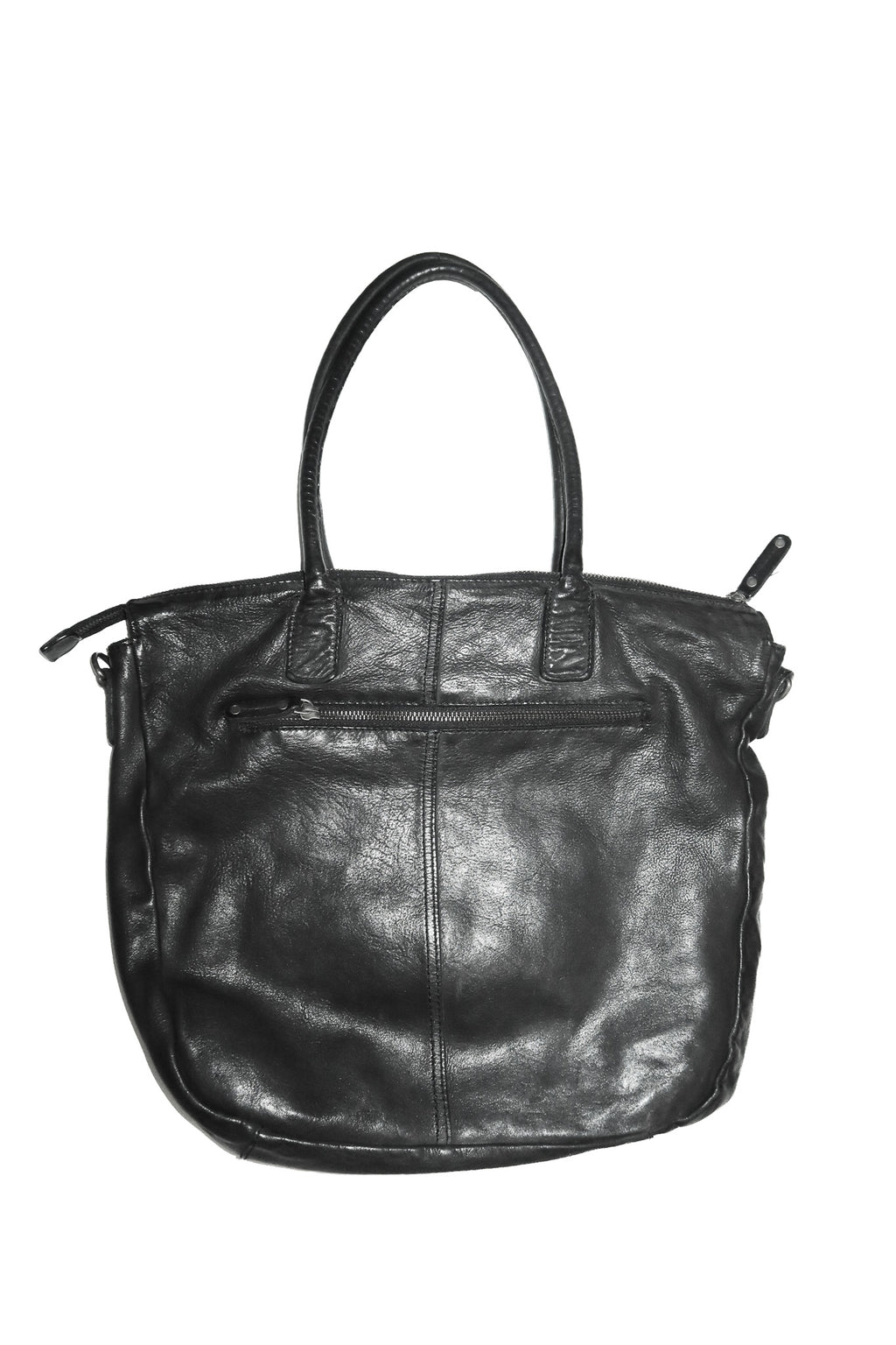 2000’s studded leather tote bag black.