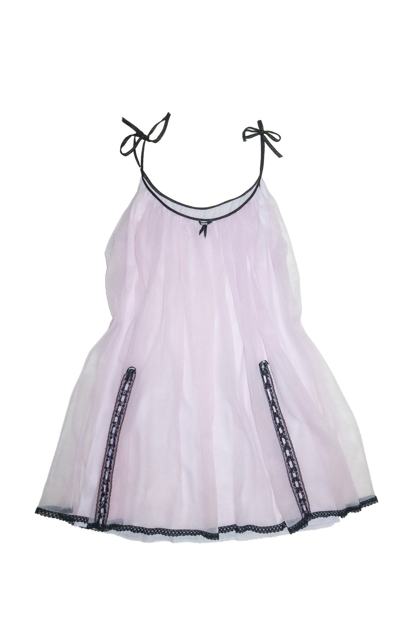 1970's sheer nylon handkerchief camisole lilac.