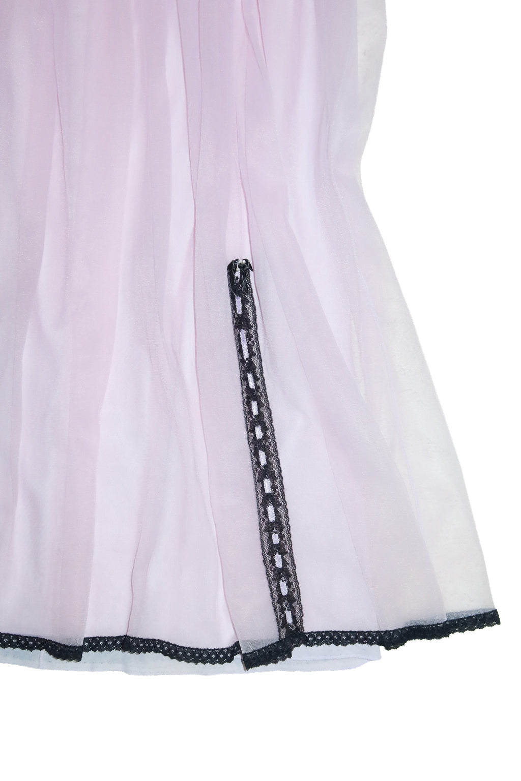 1970's sheer nylon handkerchief camisole lilac.