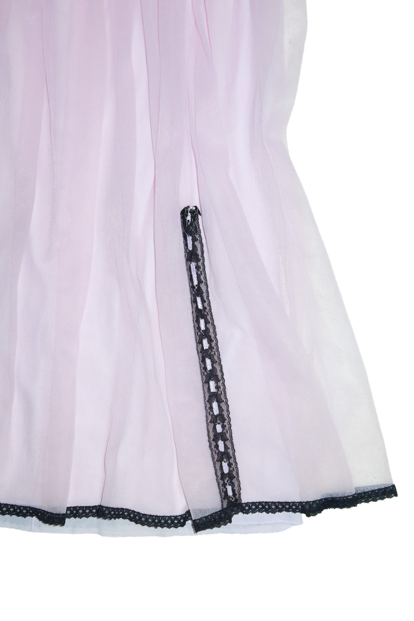 1970's sheer nylon handkerchief camisole lilac.