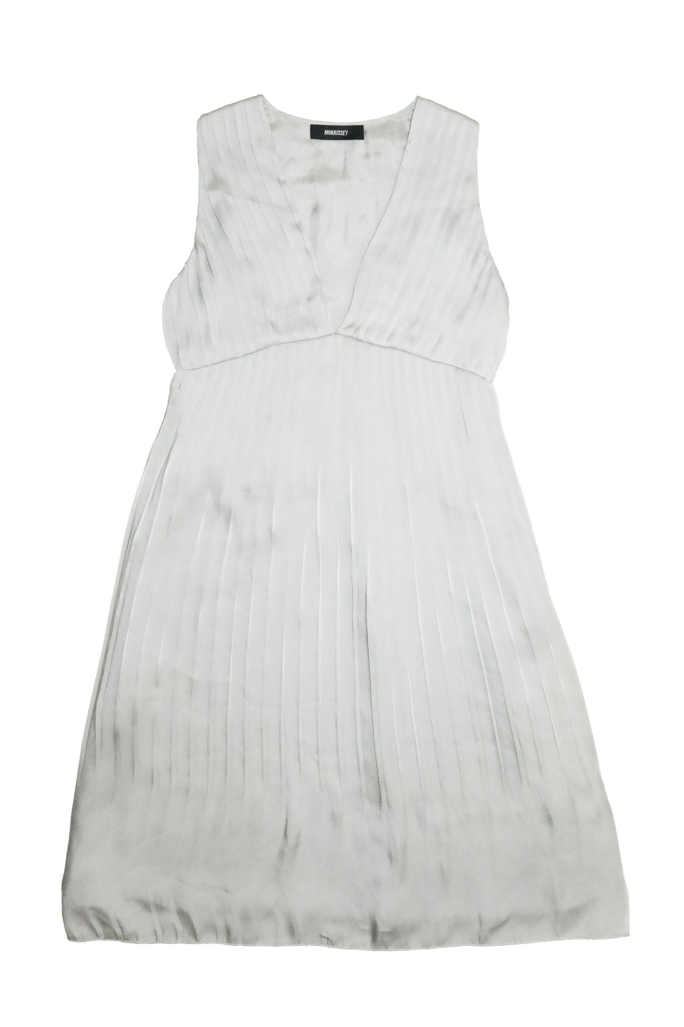 2000's morrissey pleated midi dress grey.