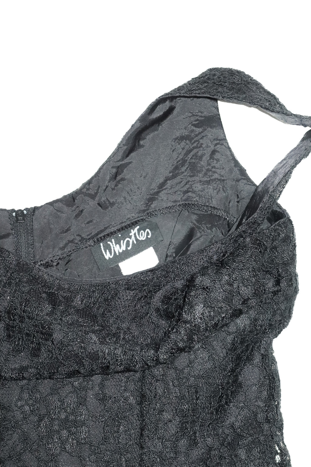 1990's whistles sleeveless lace maxi dress black.